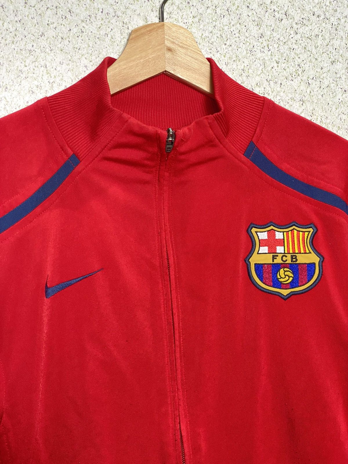 Nike × Vintage Vintage Y2K Nike FC Barcalona Zipped Jacket Size US L / EU 52-54 / 3 - 2 Thumbnail