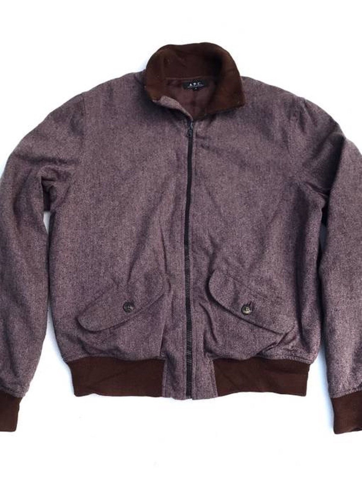 A.P.C. Apc Wool Jacket Apc Designer Streetwear Jacket Size US S / EU 44-46 / 1 - 1 Thumbnail