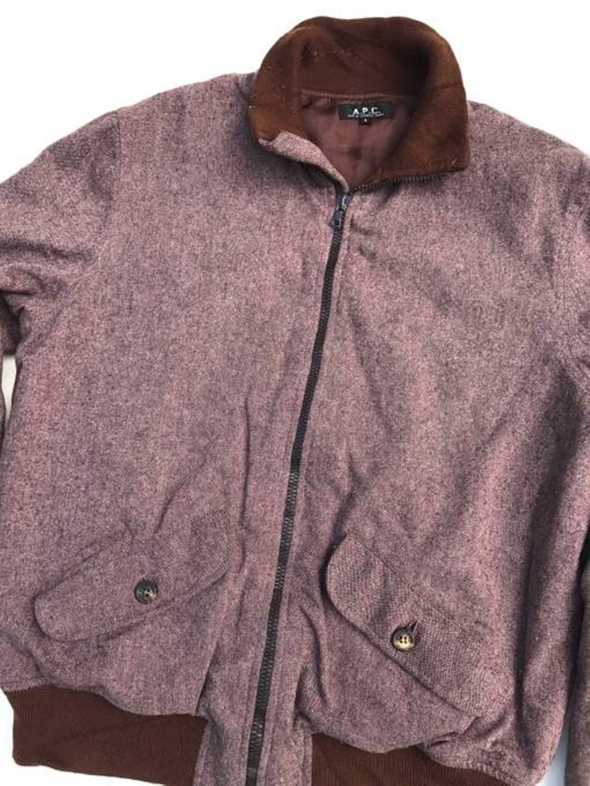 A.P.C. Apc Wool Jacket Apc Designer Streetwear Jacket Size US S / EU 44-46 / 1 - 4 Thumbnail