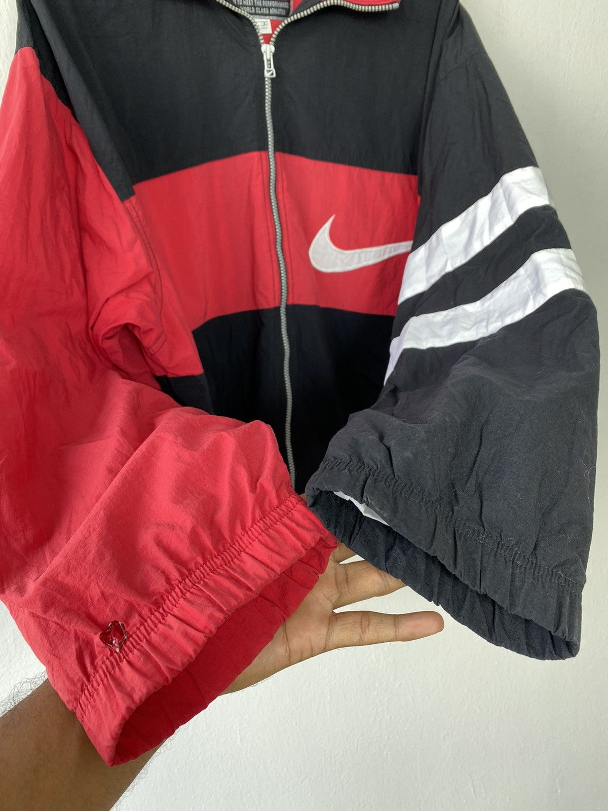 Nike Vintage Nike Swoosh Premier Windbreaker Jacket Size US XL / EU 56 / 4 - 4 Thumbnail