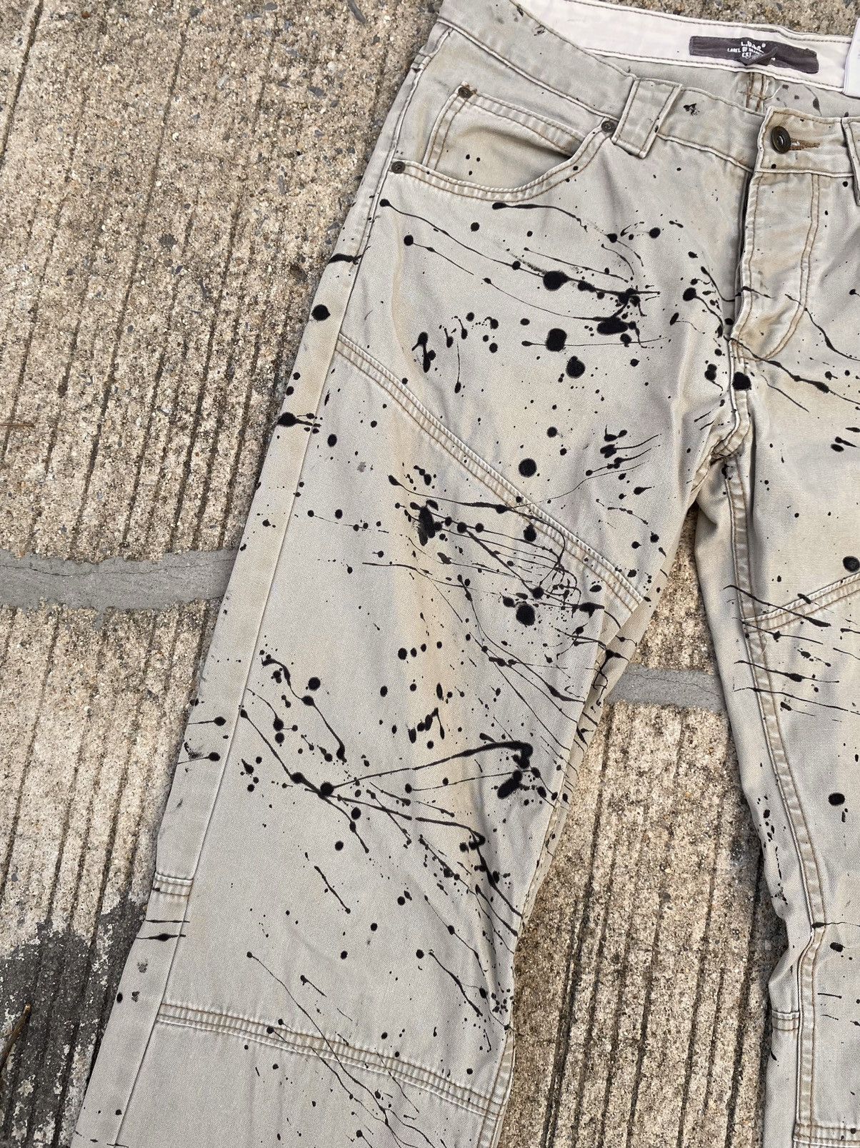 H&M × Vintage Vintage Paints H&M Double Knee Pants Workwear Size US 32 / EU 48 - 3 Thumbnail