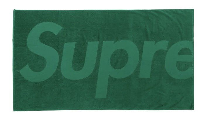 Supreme Supreme Tonal Logo Towel Green | Grailed