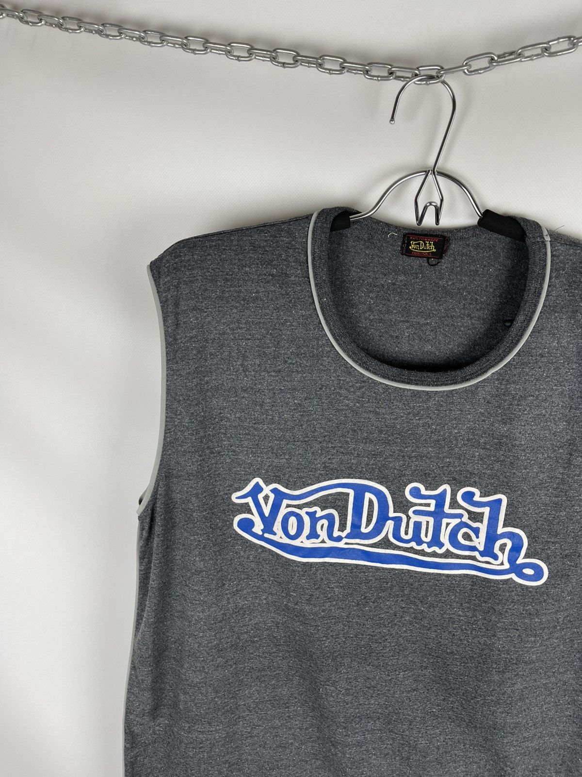 Von Dutch Von Dutch vintage big logo sleeve less tee shirt printed Size US L / EU 52-54 / 3 - 2 Thumbnail