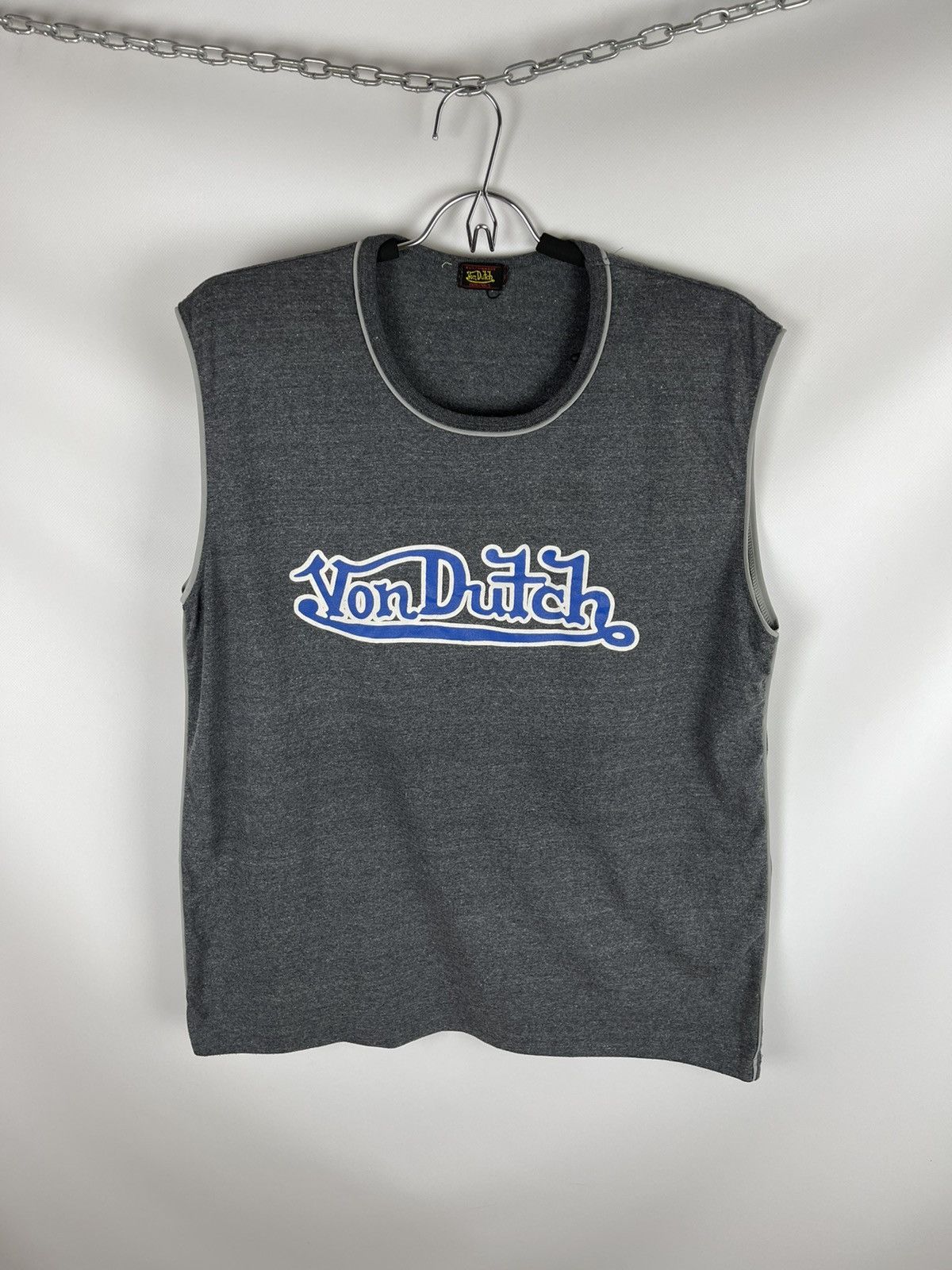 Von Dutch Von Dutch vintage big logo sleeve less tee shirt printed Size US L / EU 52-54 / 3 - 1 Thumbnail