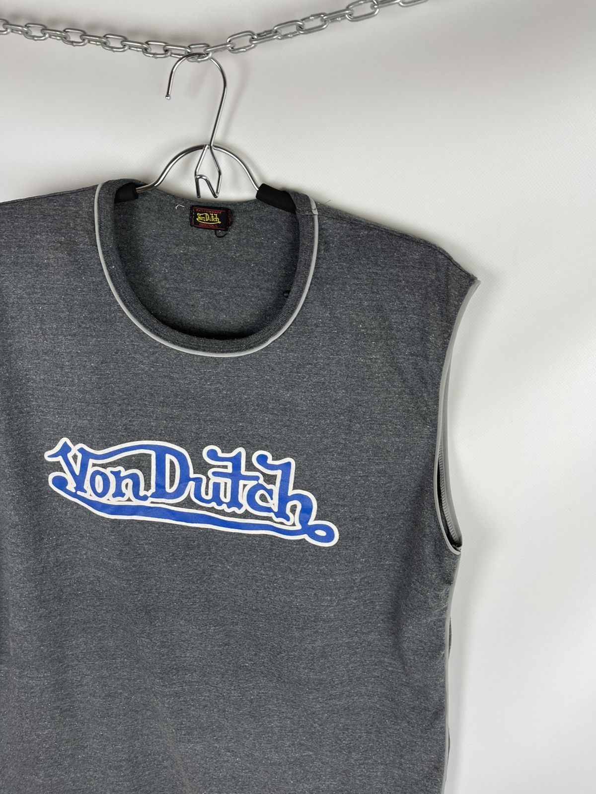 Von Dutch Von Dutch vintage big logo sleeve less tee shirt printed Size US L / EU 52-54 / 3 - 3 Thumbnail