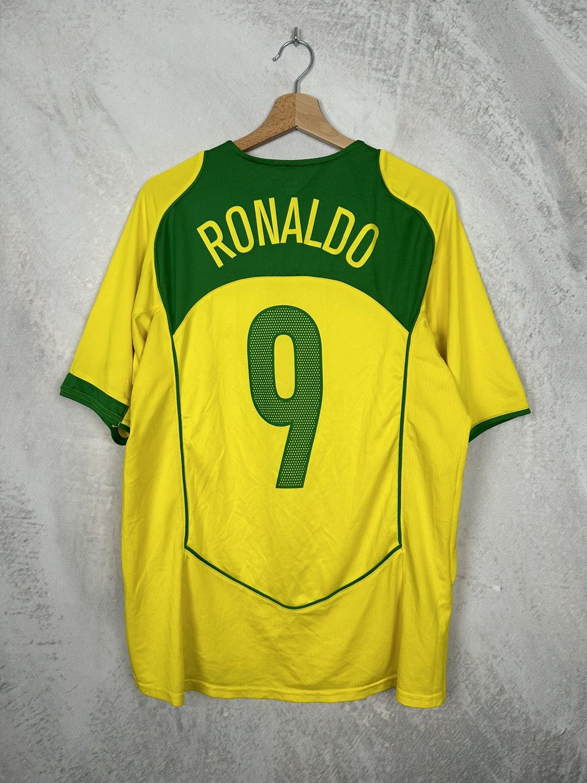 Nike Vintage Ronaldo #9 Brazil Soccer Jersey Rare Hype Football