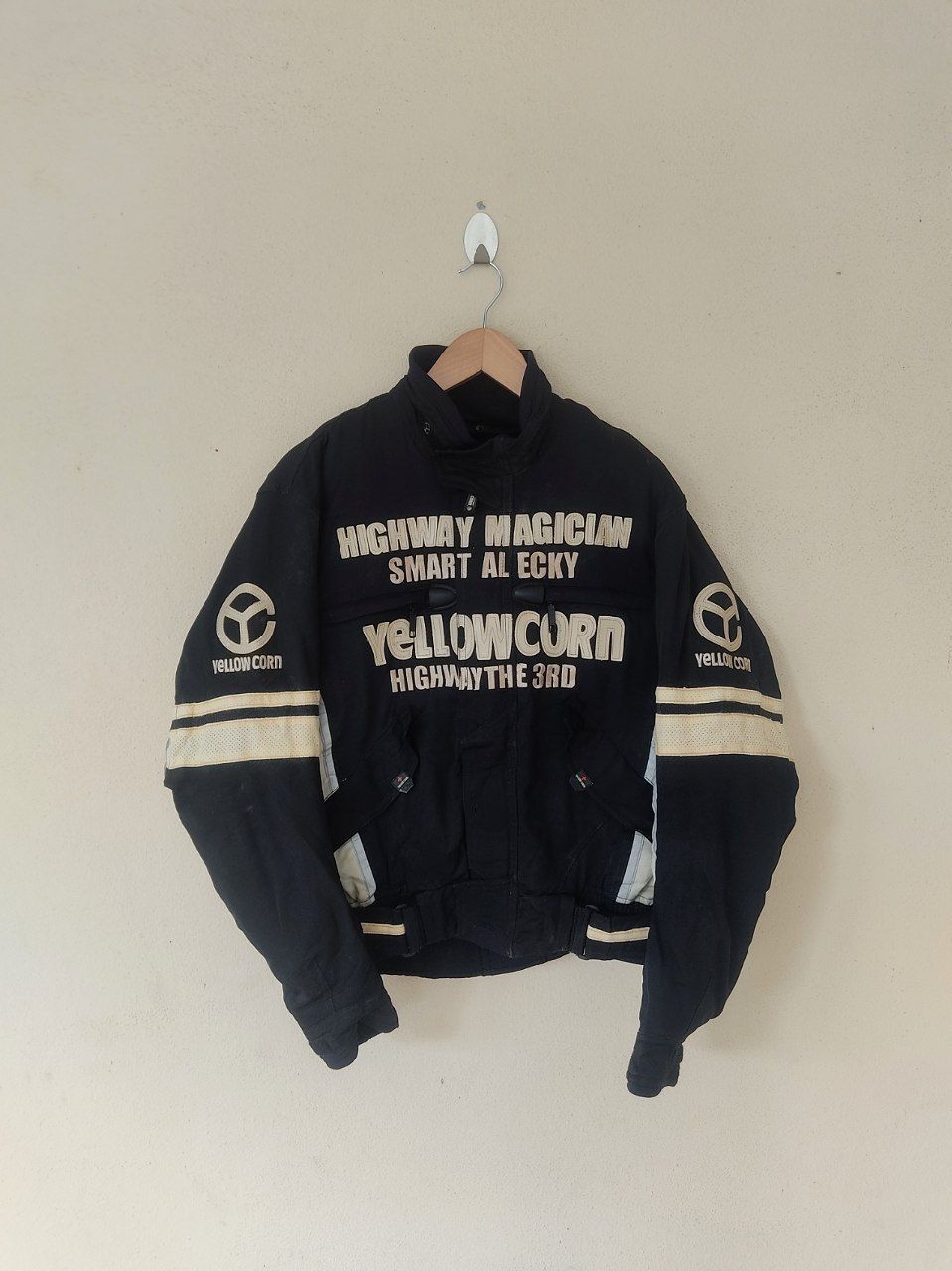 YELLOW CORN YELLOW CORN HIGHWAY MAGICIAN PADDED RACING BLACK JACKET Size US M / EU 48-50 / 2 - 2 Thumbnail