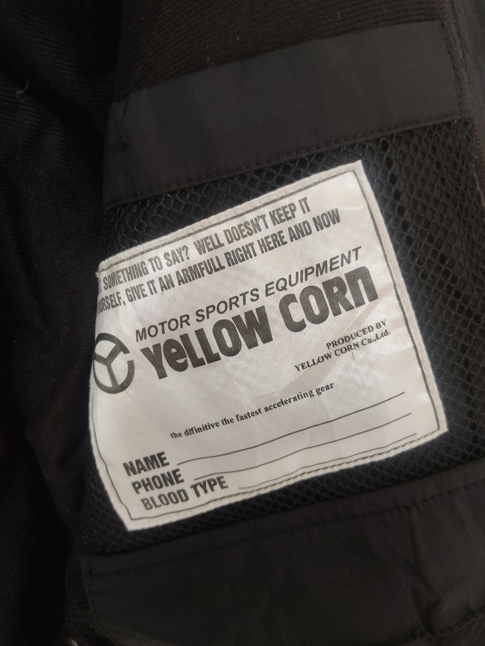 YELLOW CORN YELLOW CORN HIGHWAY MAGICIAN PADDED RACING BLACK JACKET Size US M / EU 48-50 / 2 - 9 Thumbnail