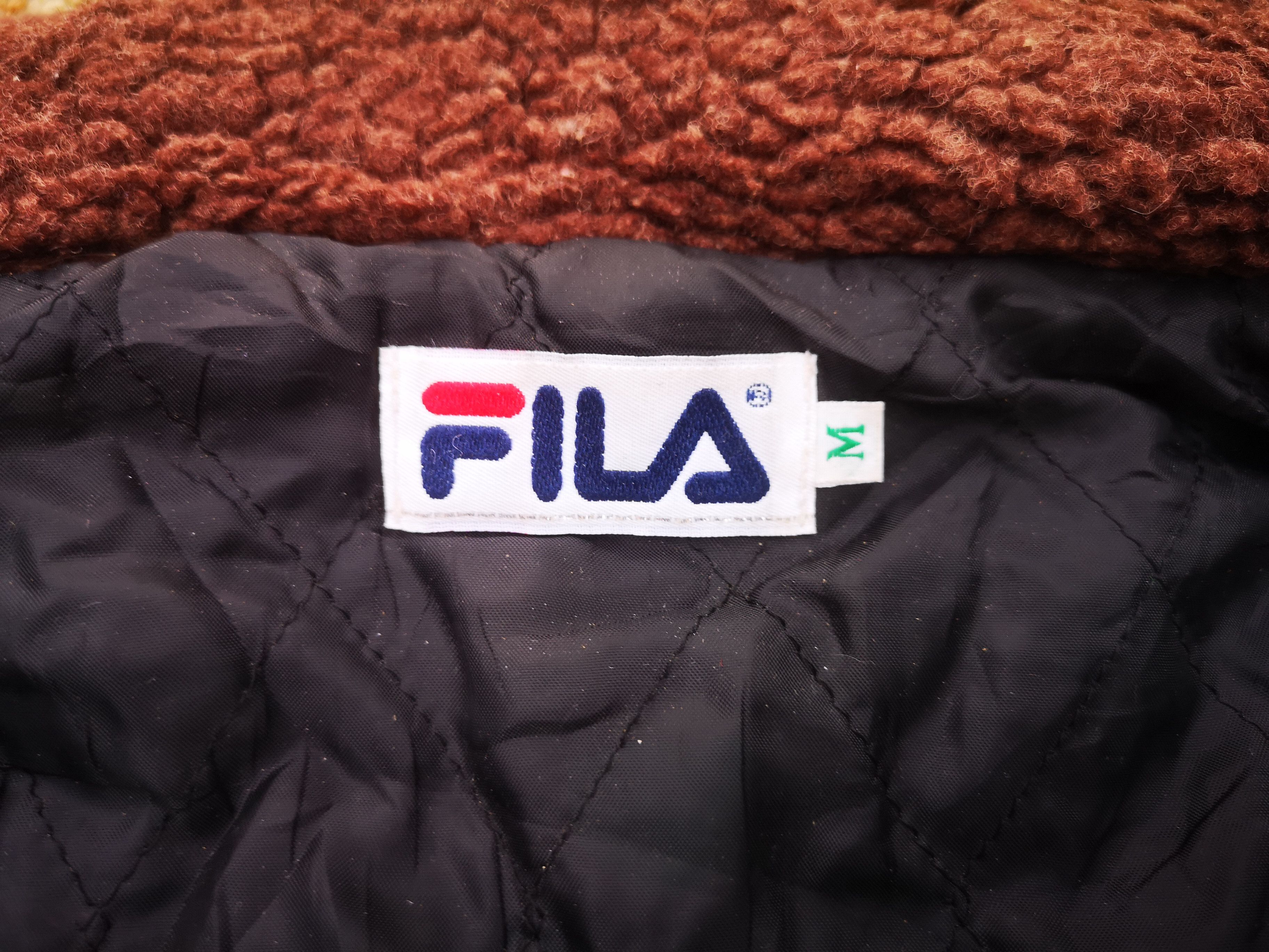 Fila × Vintage Fila Sherpa Fleece Zipper Jacket Size US L / EU 52-54 / 3 - 9 Thumbnail