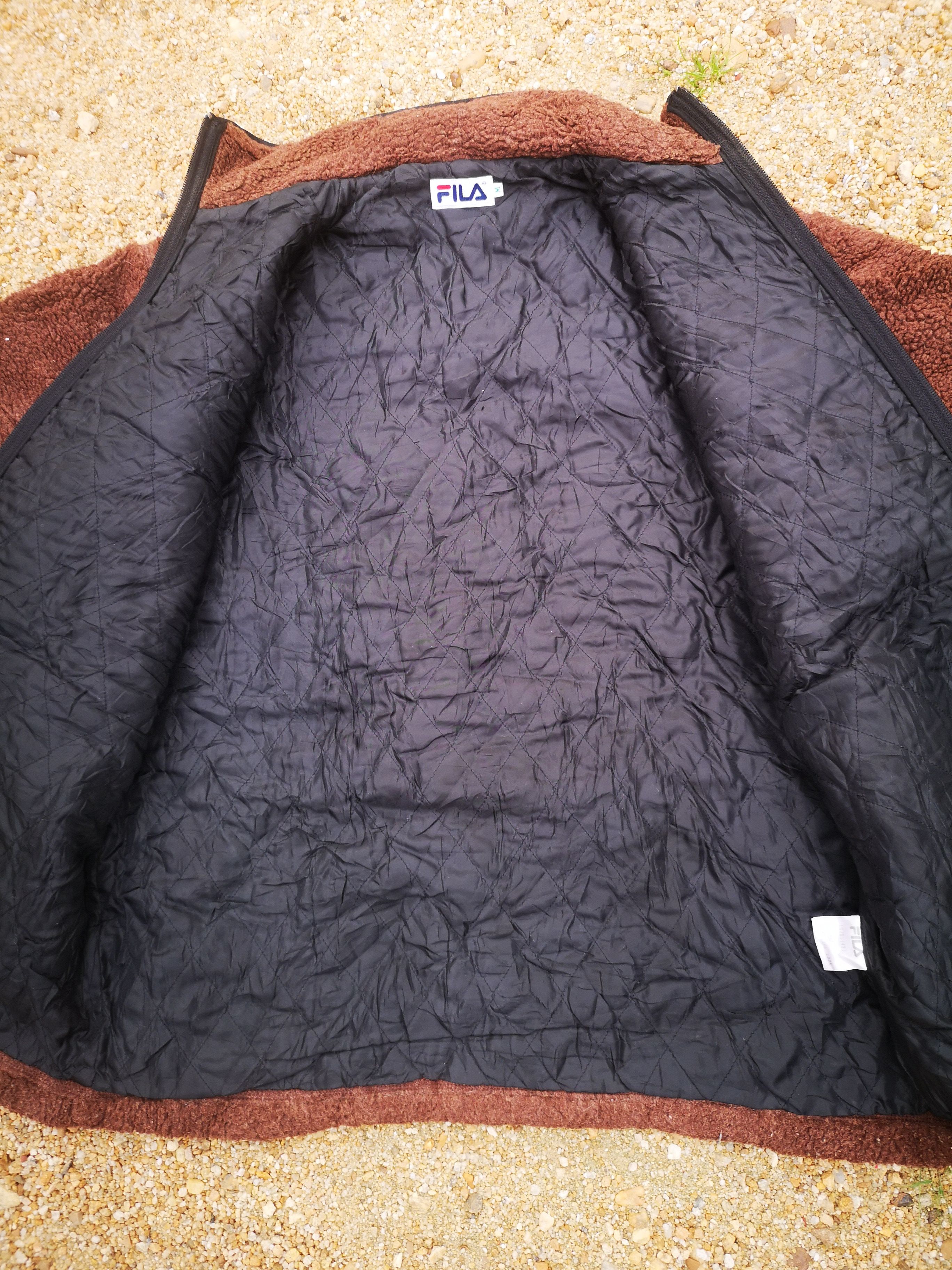 Fila × Vintage Fila Sherpa Fleece Zipper Jacket Size US L / EU 52-54 / 3 - 8 Thumbnail