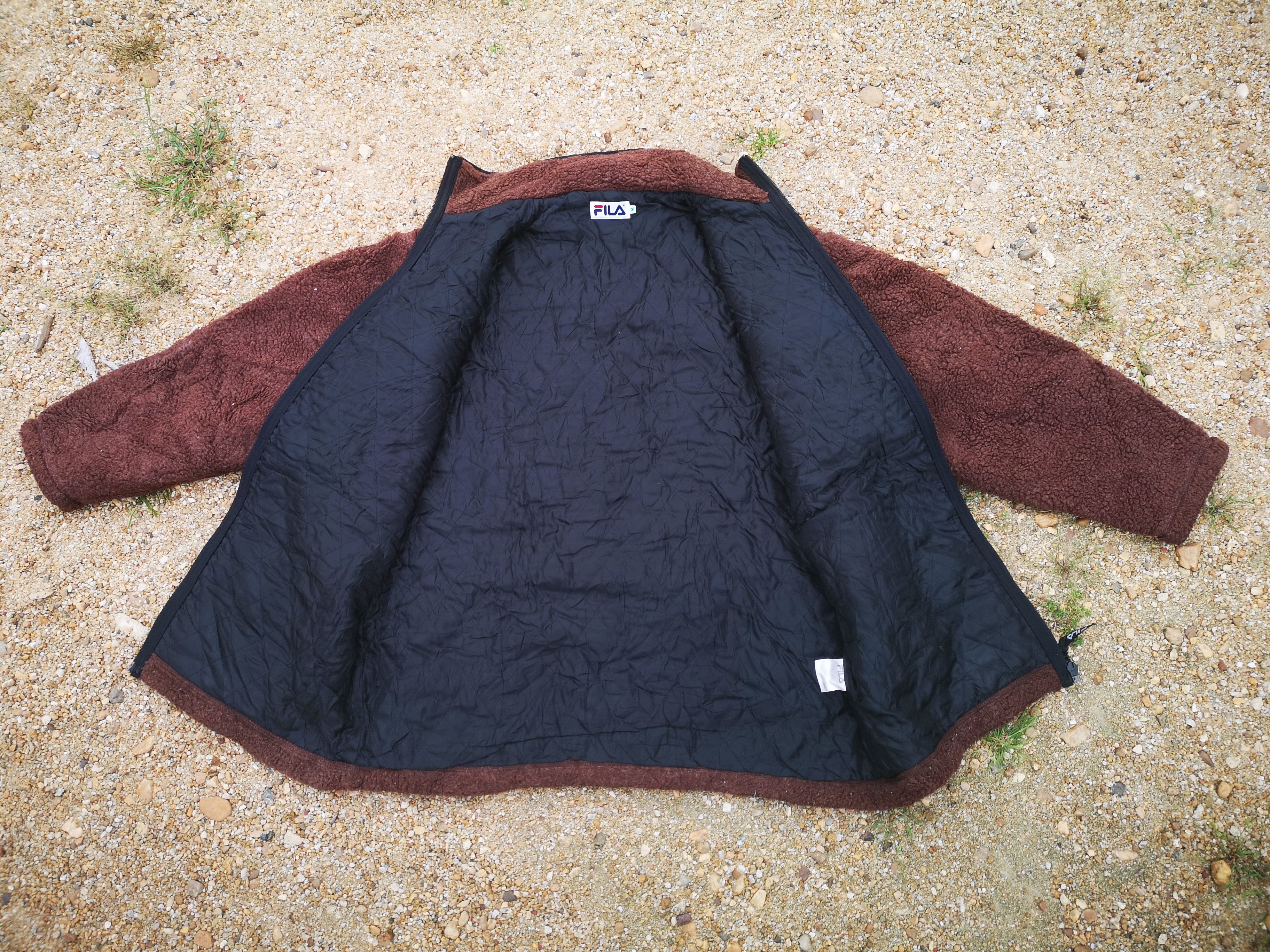 Fila × Vintage Fila Sherpa Fleece Zipper Jacket Size US L / EU 52-54 / 3 - 7 Thumbnail