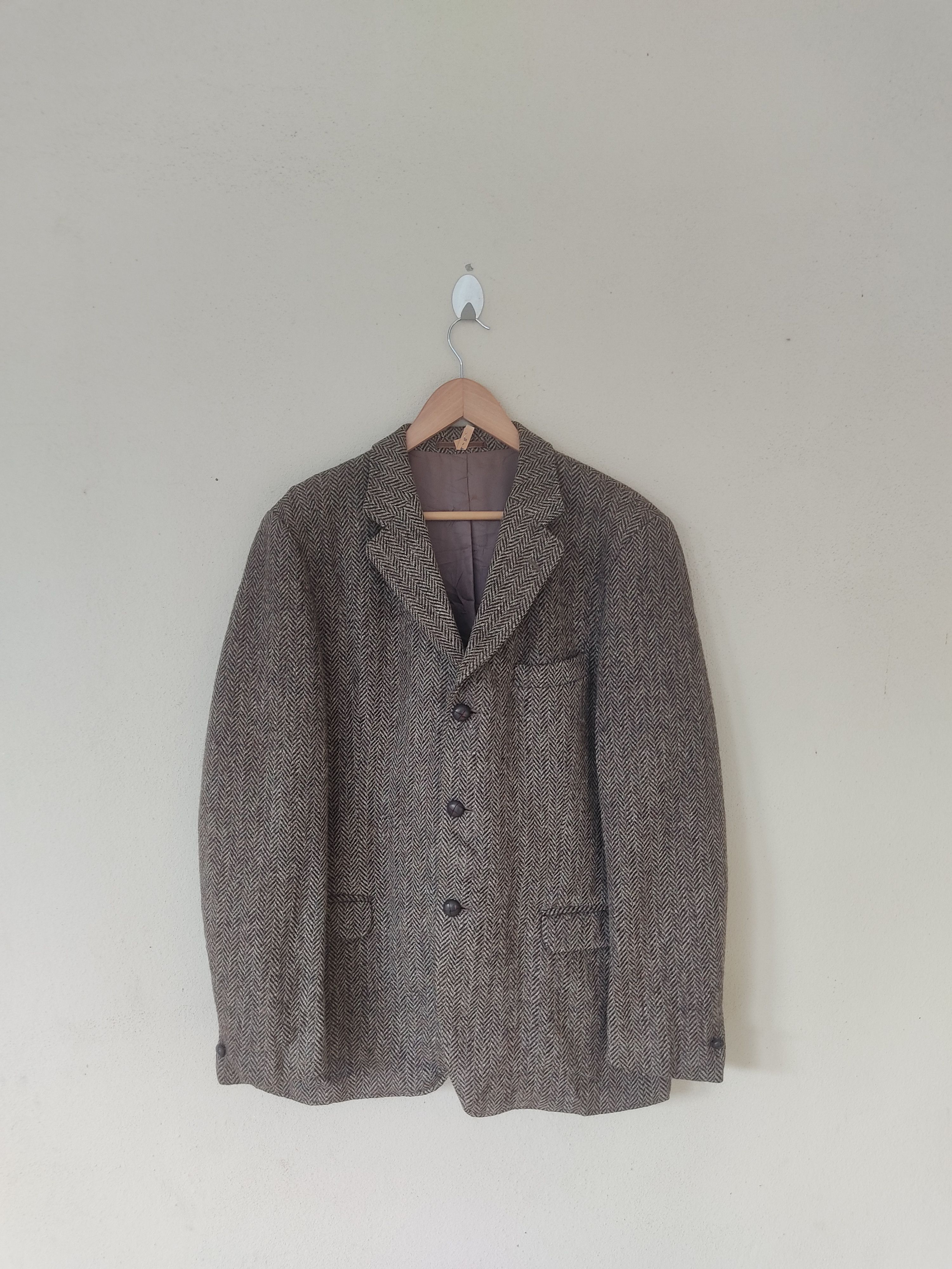 Harris Tweed VINTAGE HARIS TWEED AVANT GARDE BLAZERS Size US L / EU 52-54 / 3 - 1 Thumbnail