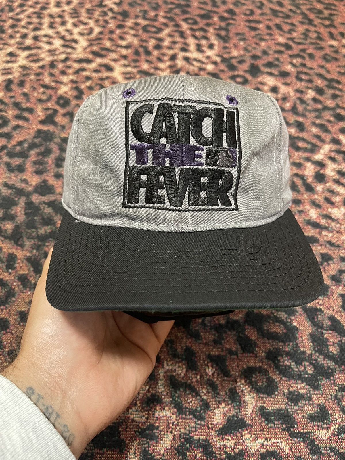 Vintage Catch The Fever Colorado Rockies Snapback Tupac 2Pac