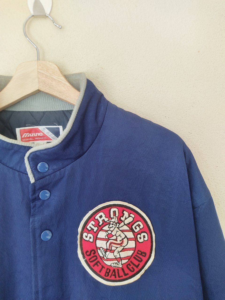 MLB × Mizuno × Vintage Vintage Softball Japanese Club Coach Blue Jacket Size US L / EU 52-54 / 3 - 3 Thumbnail