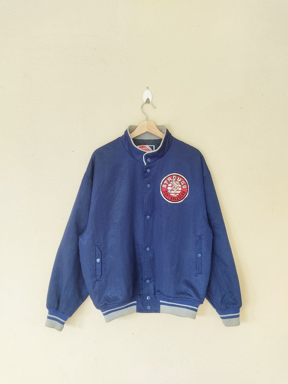 MLB × Mizuno × Vintage Vintage Softball Japanese Club Coach Blue Jacket Size US L / EU 52-54 / 3 - 1 Thumbnail