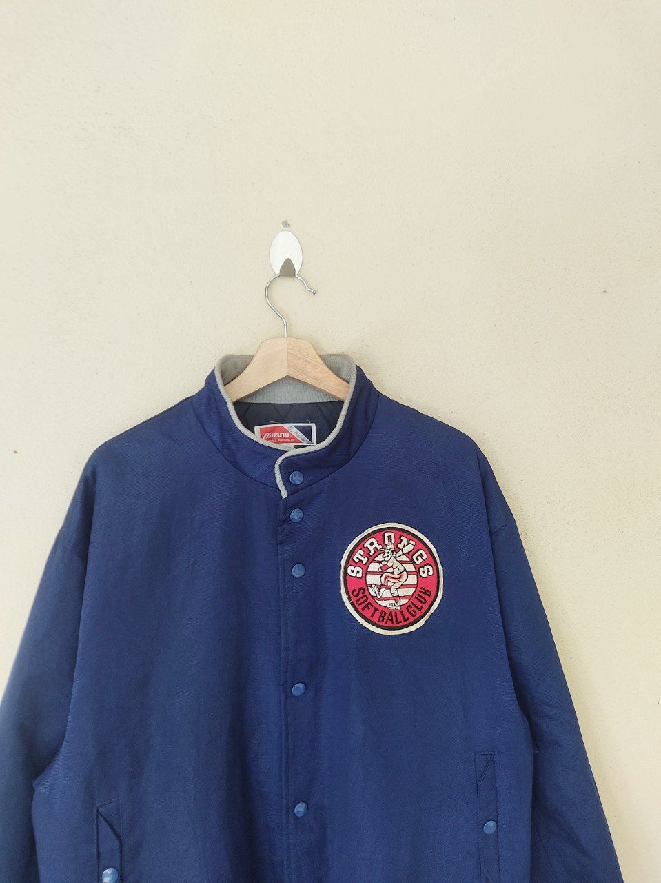 MLB × Mizuno × Vintage Vintage Softball Japanese Club Coach Blue Jacket Size US L / EU 52-54 / 3 - 2 Thumbnail