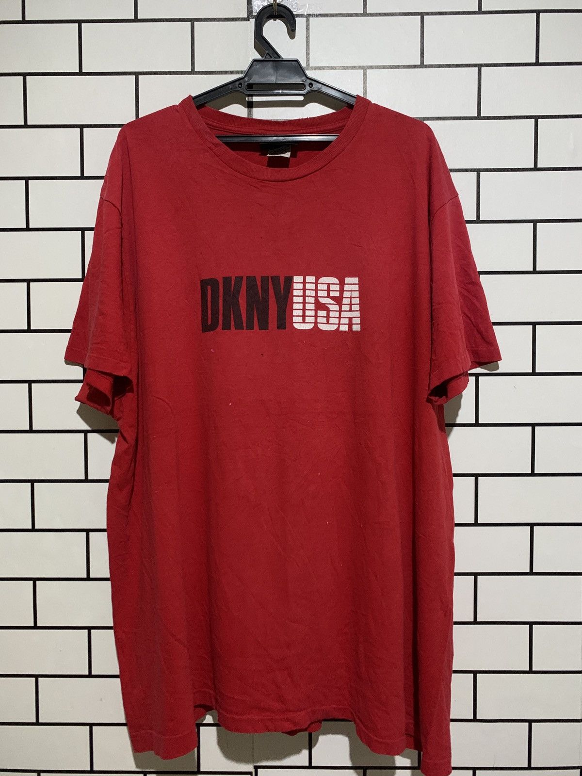 image of Vintage Dkny Usa Vd15 in Red, Men's (Size 2XL)