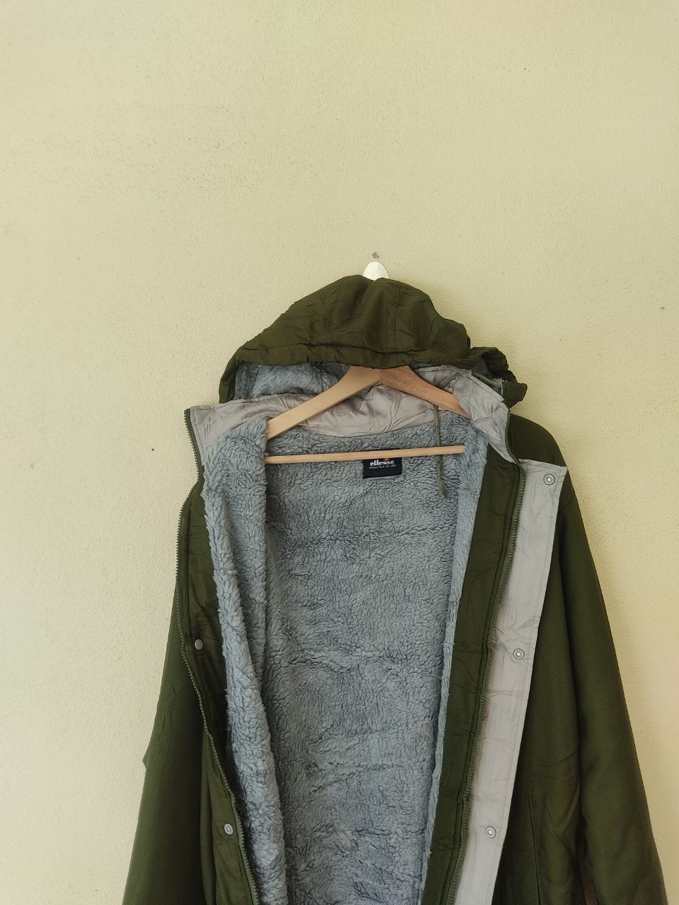 Ellesse × Japanese Brand × Vintage ELLESSE LONG JACKET ARMY GREEN Size US L / EU 52-54 / 3 - 5 Thumbnail