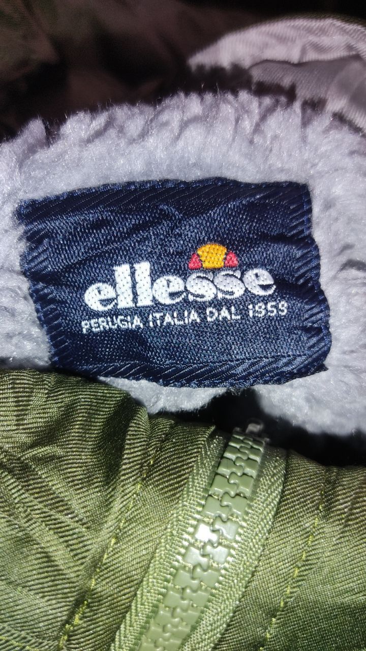 Ellesse × Japanese Brand × Vintage ELLESSE LONG JACKET ARMY GREEN Size US L / EU 52-54 / 3 - 6 Thumbnail