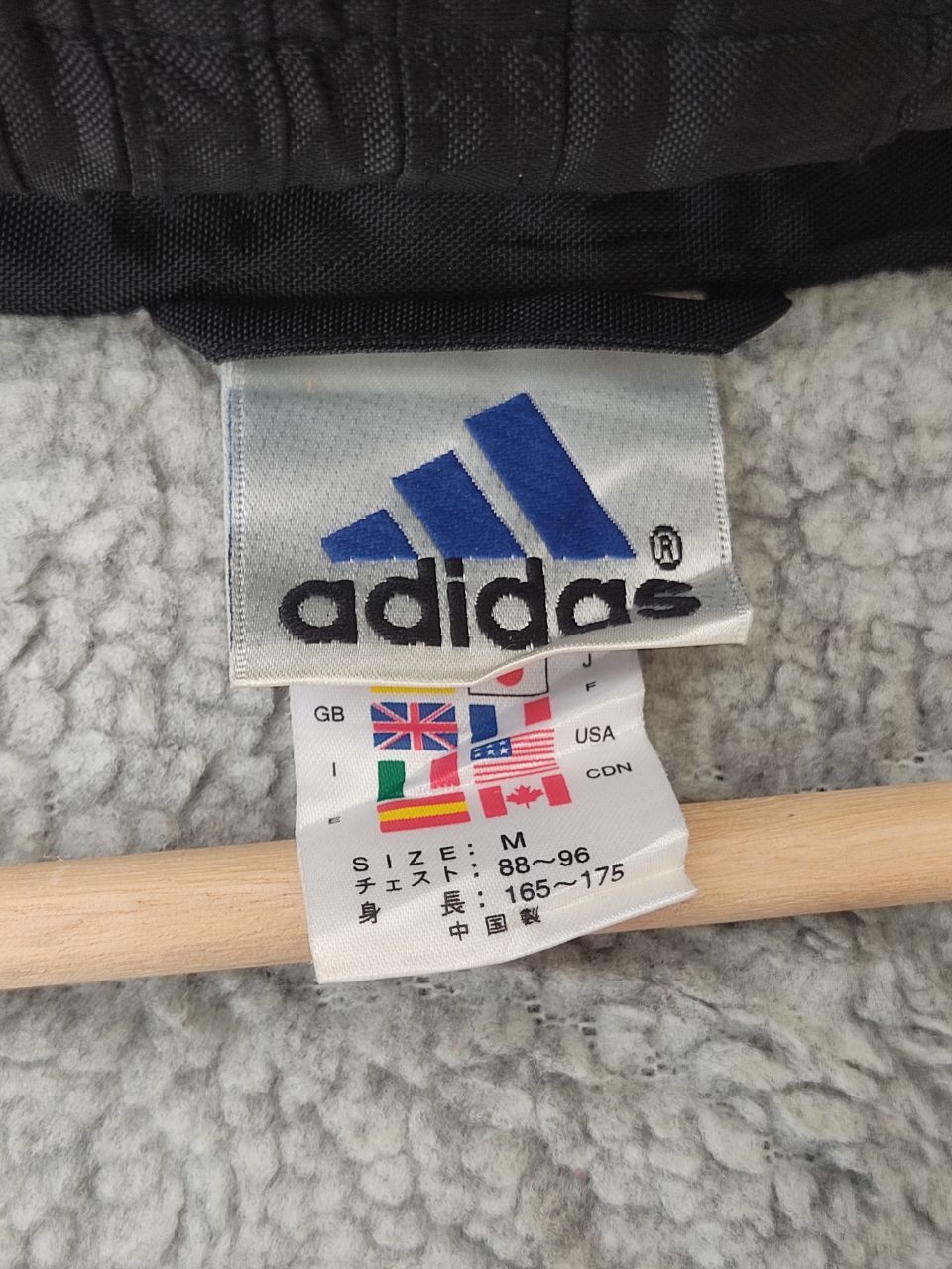 Adidas × Vintage VINTAGE ADIDAS LONG BLACK JACKET Size US L / EU 52-54 / 3 - 3 Thumbnail