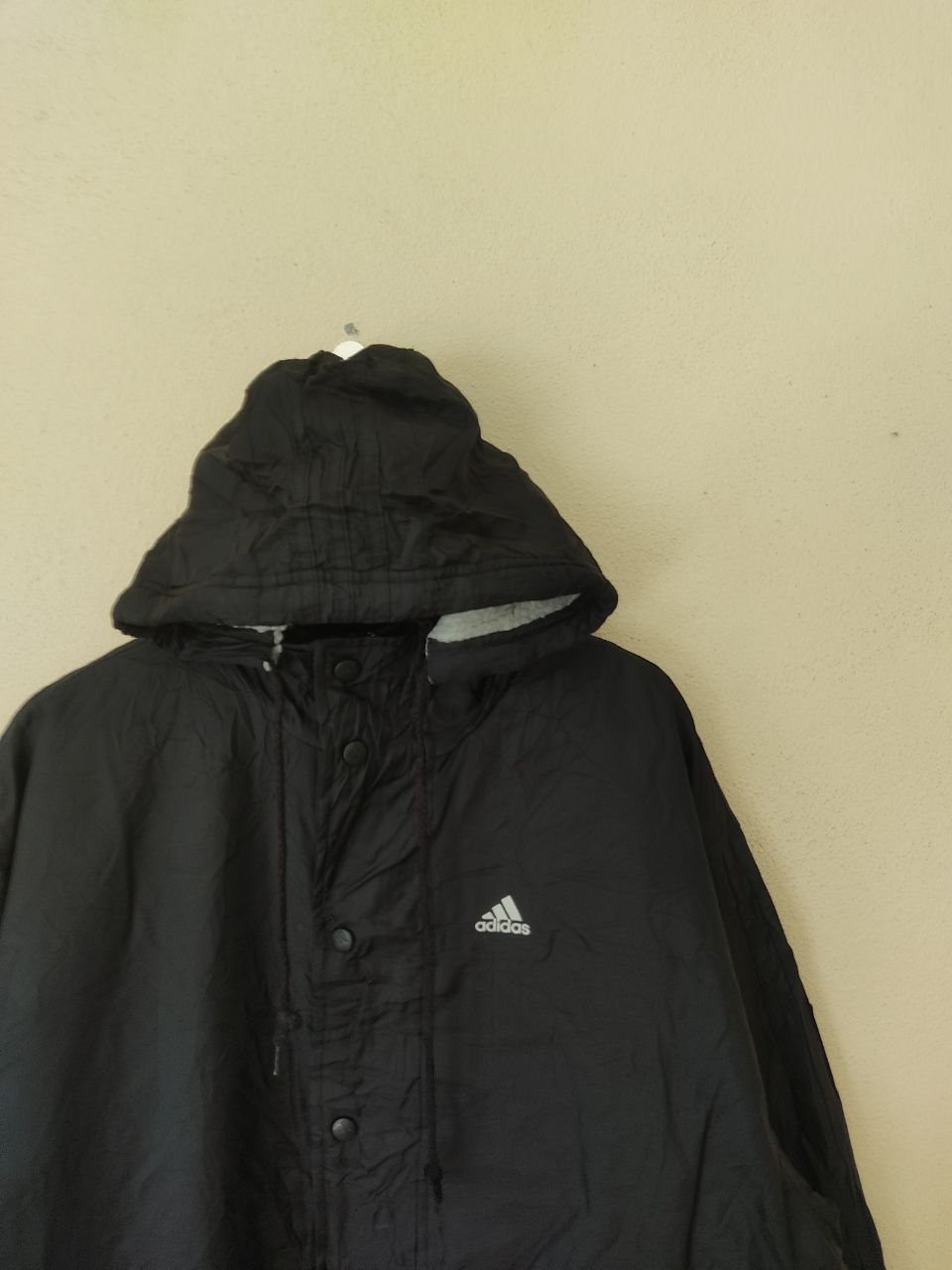 Adidas × Vintage VINTAGE ADIDAS LONG BLACK JACKET Size US L / EU 52-54 / 3 - 2 Thumbnail