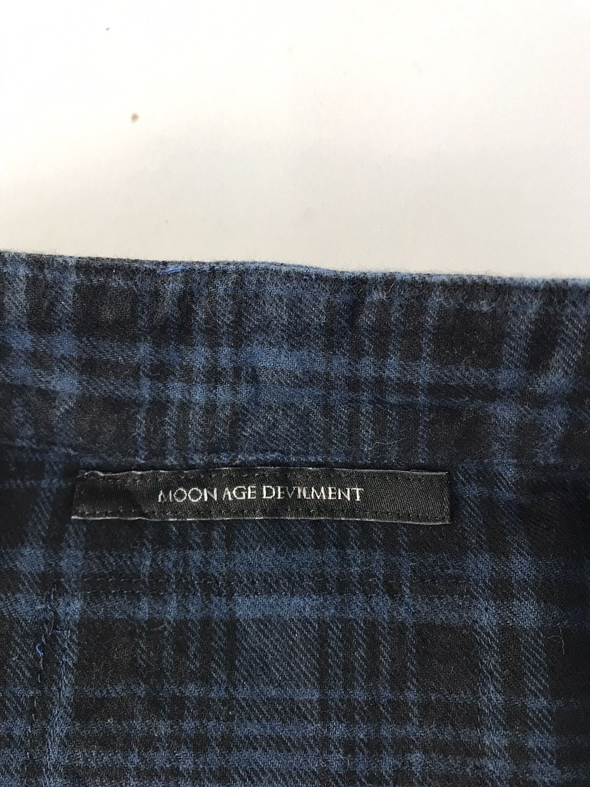 Flannel Moonage Devilment Long Flannel Shirt Button Up Plaid Check Size L / US 10 / IT 46 - 5 Thumbnail