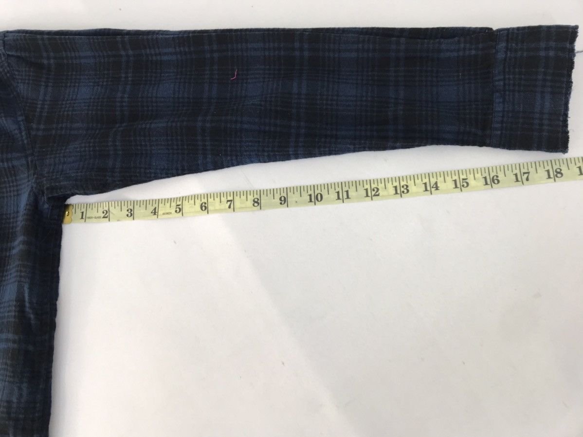 Flannel Moonage Devilment Long Flannel Shirt Button Up Plaid Check Size L / US 10 / IT 46 - 10 Thumbnail