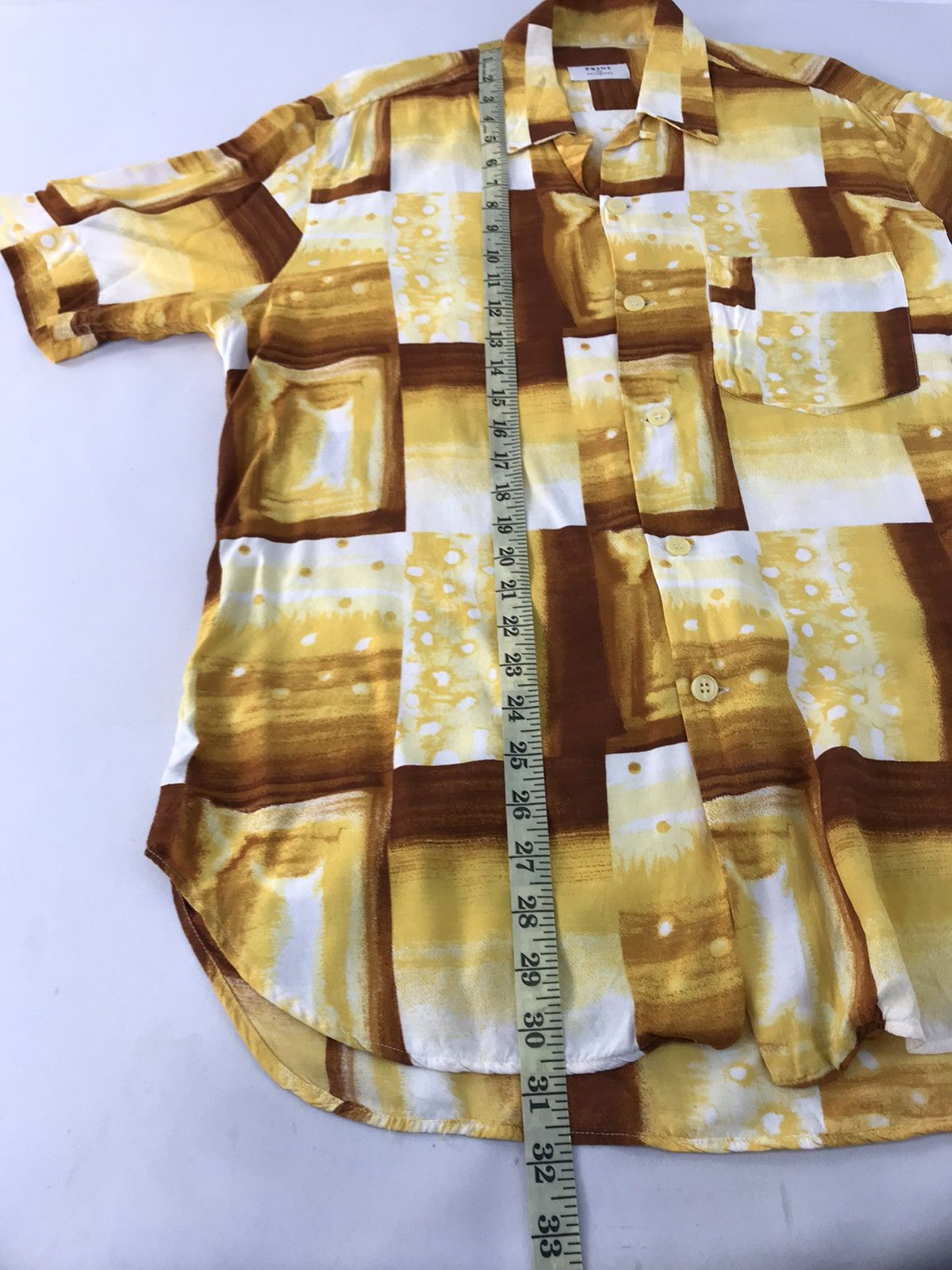 Vintage Print by Rossperez Button Up Shirt Art Luxury Design Size US XL / EU 56 / 4 - 9 Thumbnail