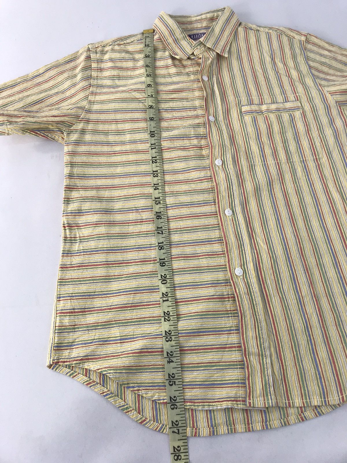 Japanese Brand Kapital Button Down Colorful Different Striped Art Shirt Size US S / EU 44-46 / 1 - 9 Thumbnail