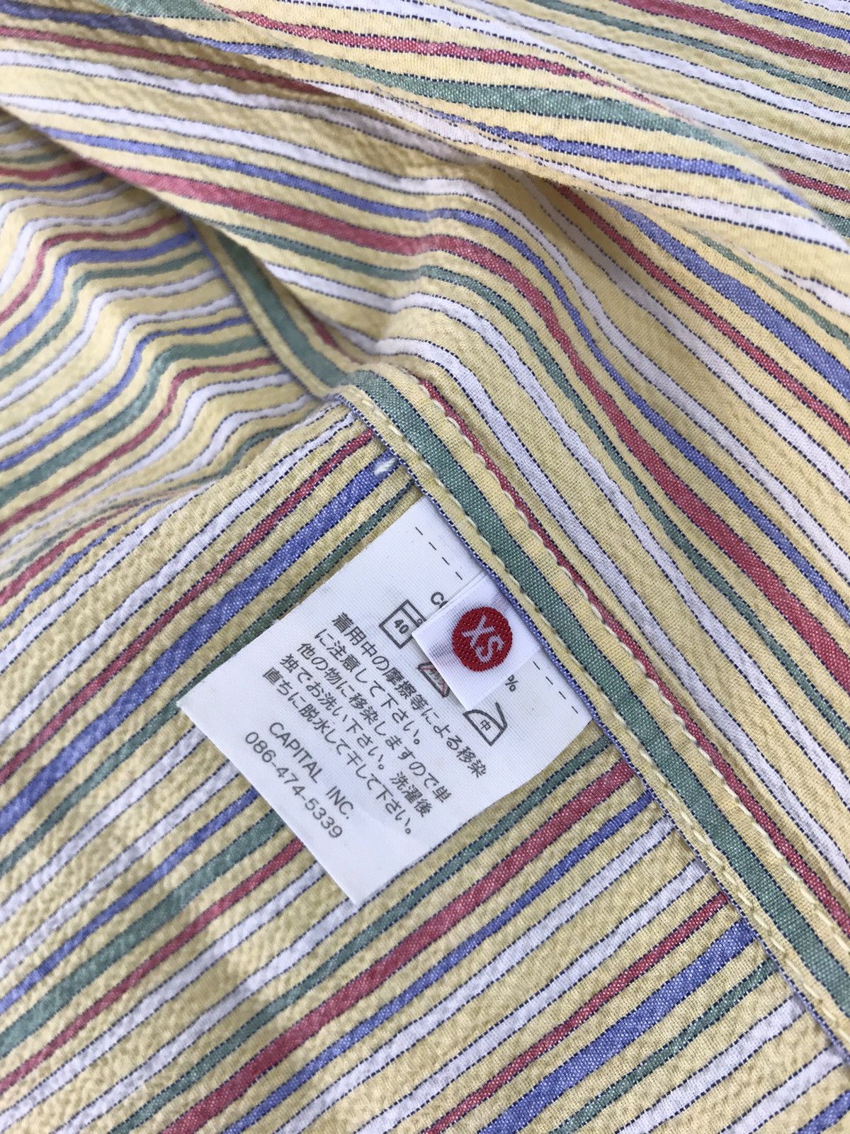 Japanese Brand Kapital Button Down Colorful Different Striped Art Shirt Size US S / EU 44-46 / 1 - 6 Thumbnail