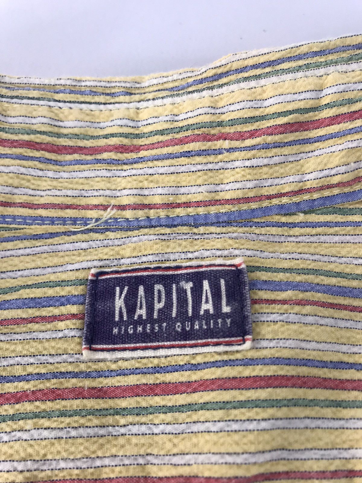 Japanese Brand Kapital Button Down Colorful Different Striped Art Shirt Size US S / EU 44-46 / 1 - 3 Thumbnail