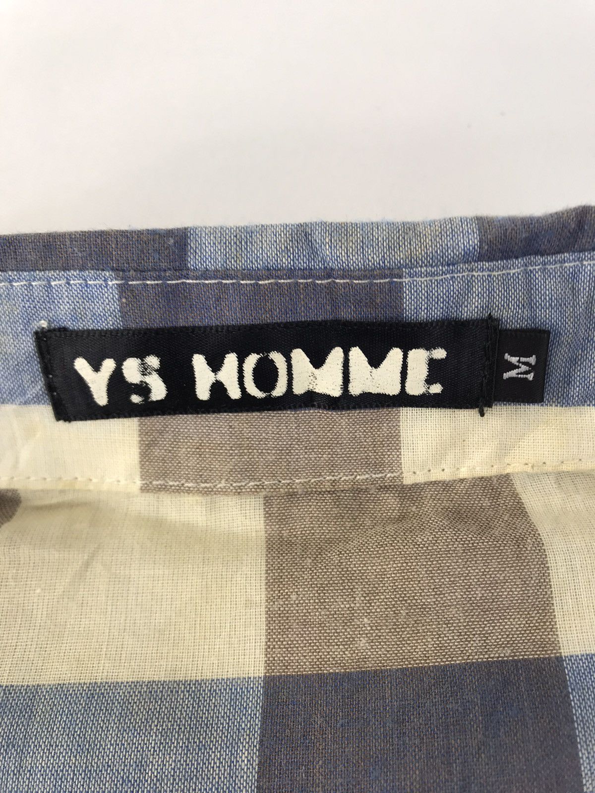 Japanese Brand YS Homme Yohji Yamamoto Flannel Shirt Rare Plaid Check Size S / US 4 / IT 40 - 5 Thumbnail