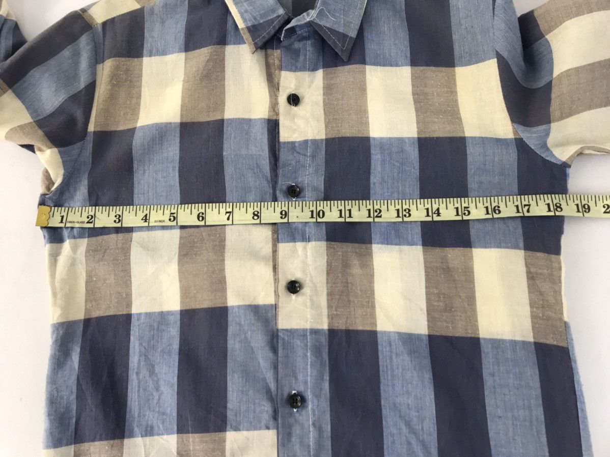 Japanese Brand YS Homme Yohji Yamamoto Flannel Shirt Rare Plaid Check Size S / US 4 / IT 40 - 8 Thumbnail