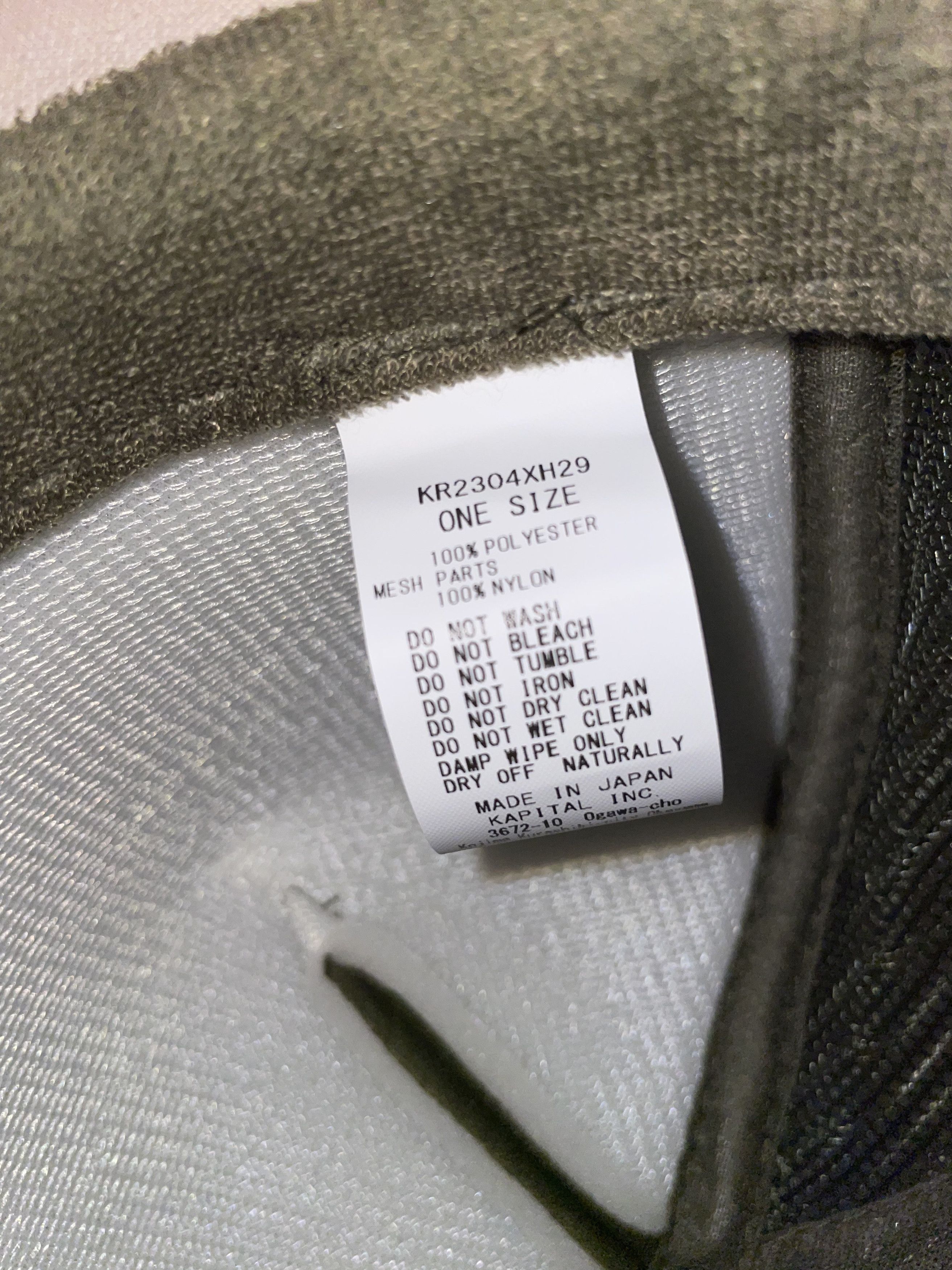 Kapital CONEYCOWBOWY TRUCKER CAP - DARK GREEN X ECRU Size ONE SIZE - 5 Thumbnail