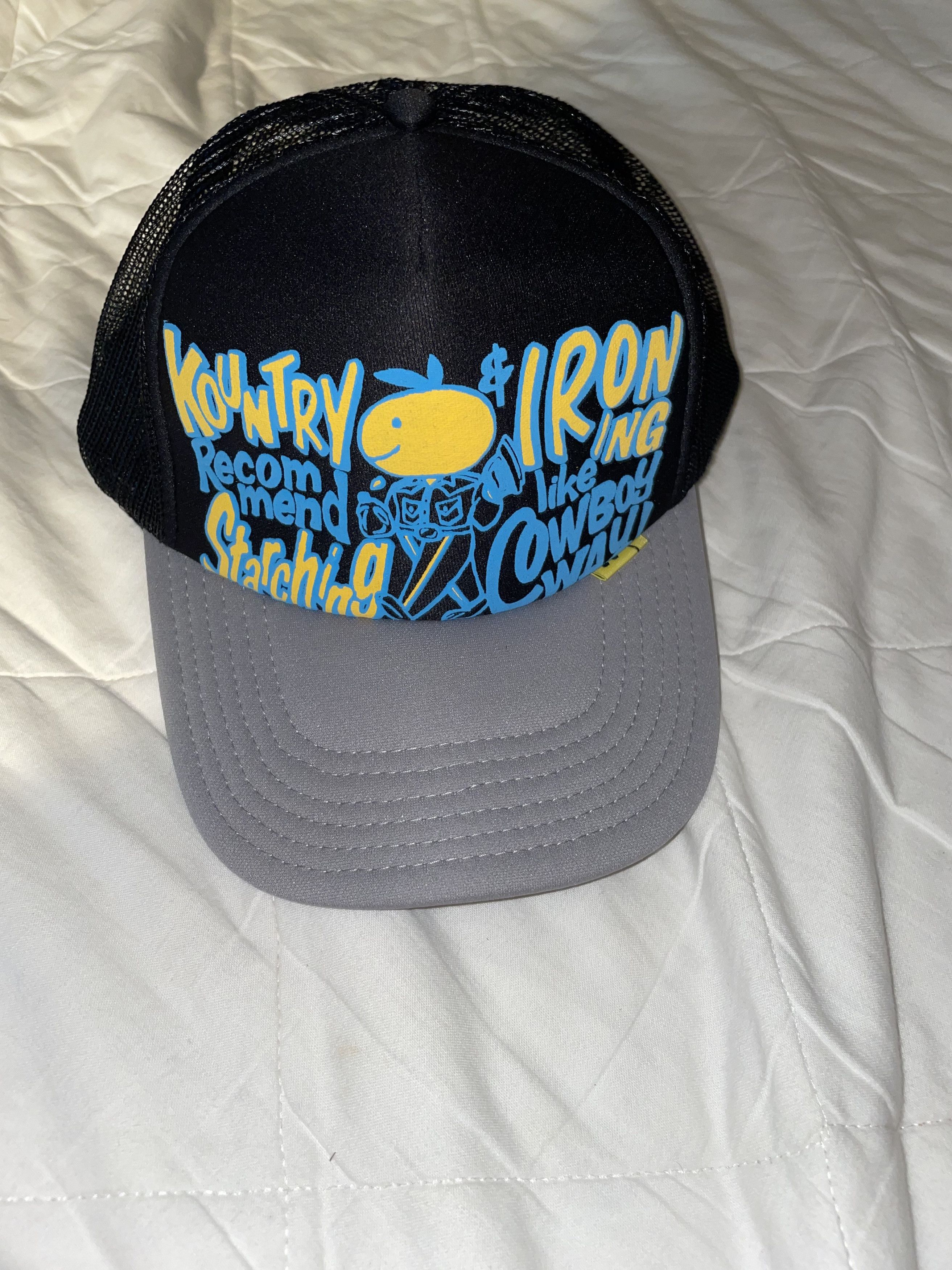 Kapital CONEYCOWBOWY TRUCKER CAP - BLACK X GRAY Size ONE SIZE - 1 Thumbnail