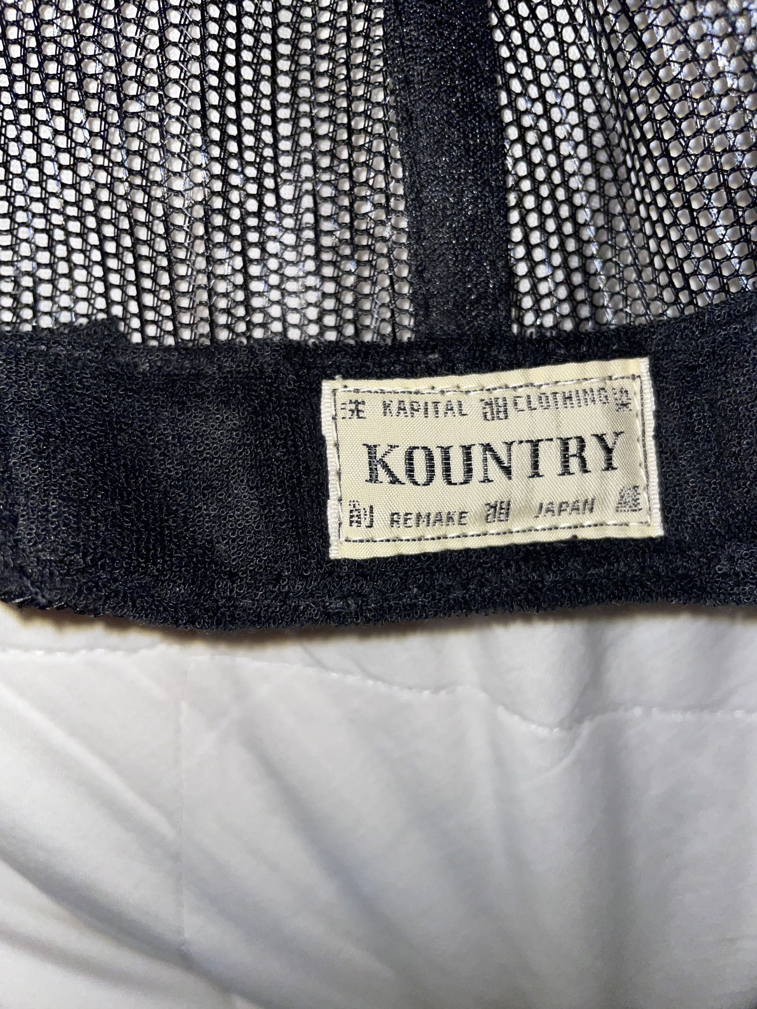 Kapital CONEYCOWBOWY TRUCKER CAP - BLACK X GRAY Size ONE SIZE - 4 Thumbnail
