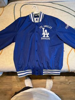 Vintage 80s Los Angeles Dodgers Starter Jacket Mens M Satin MLB Baseball  Blue