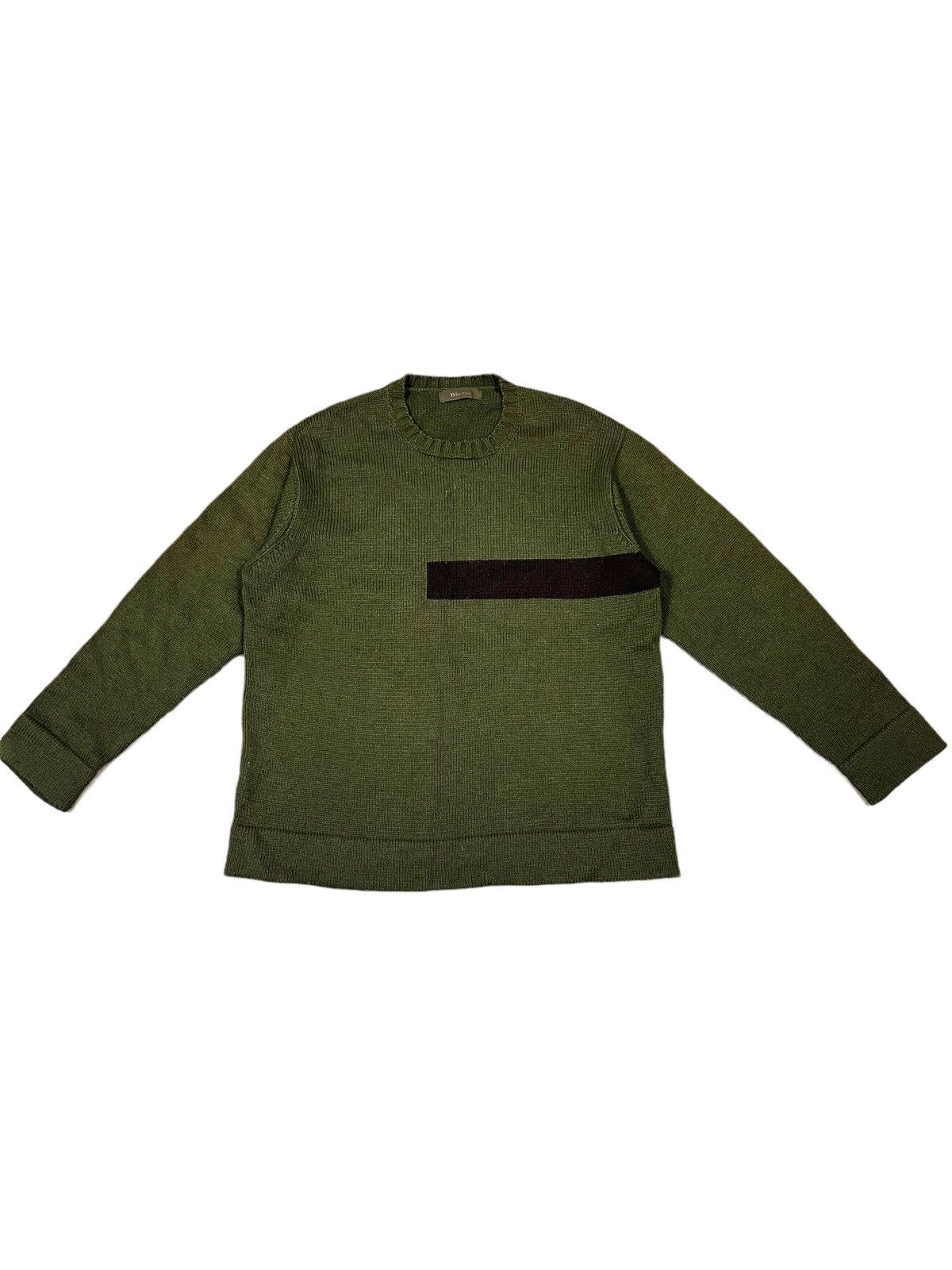 Yohji Yamamoto 1990s Yohji Yamamoto Black Lines Runway Knitwear Sweater Size US L / EU 52-54 / 3 - 1 Thumbnail