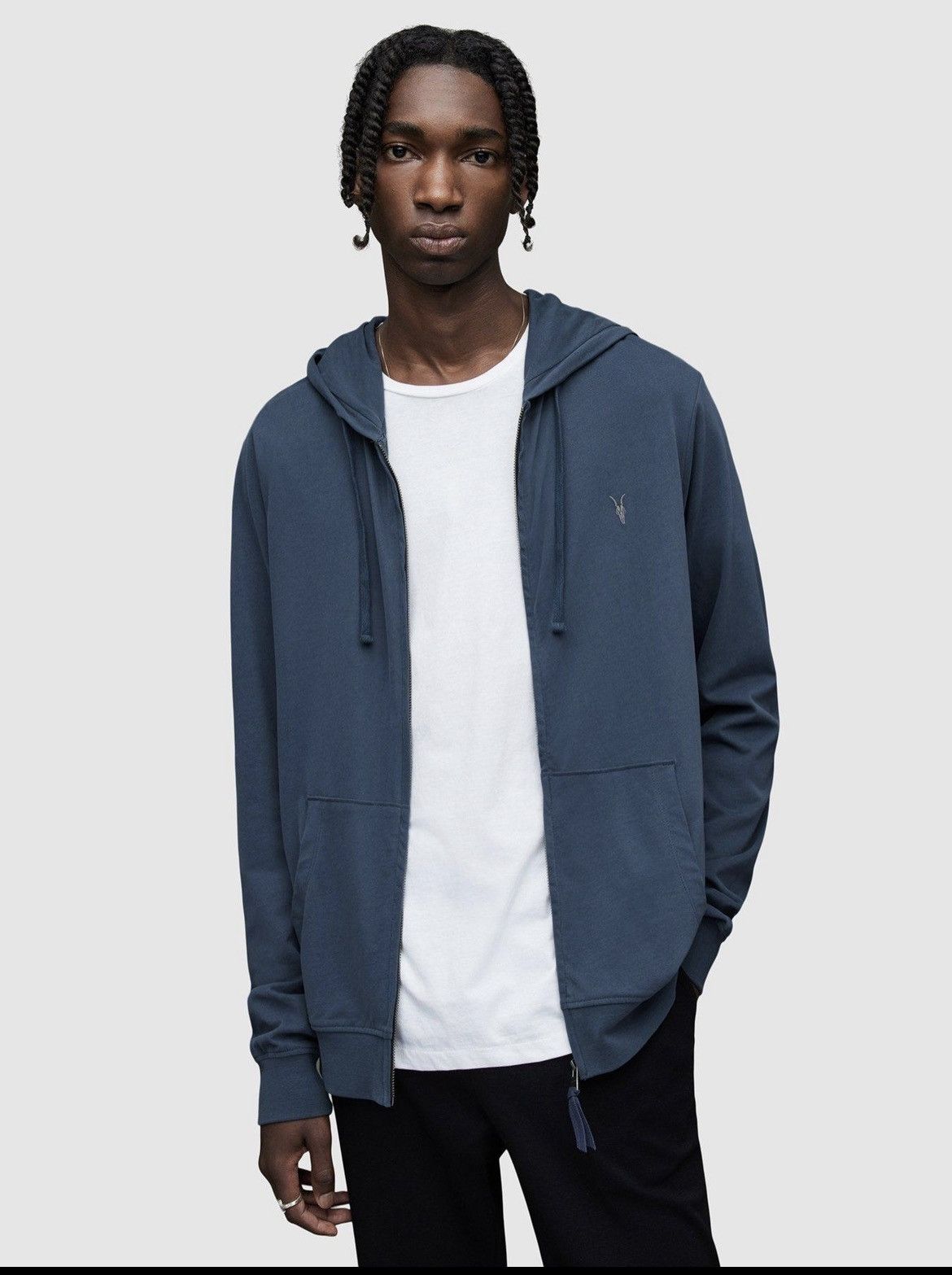 Allsaints × Japanese Brand Mens AllSaints Orian Hoodie streetwear luxury jacket ss Size US L / EU 52-54 / 3 - 1 Thumbnail