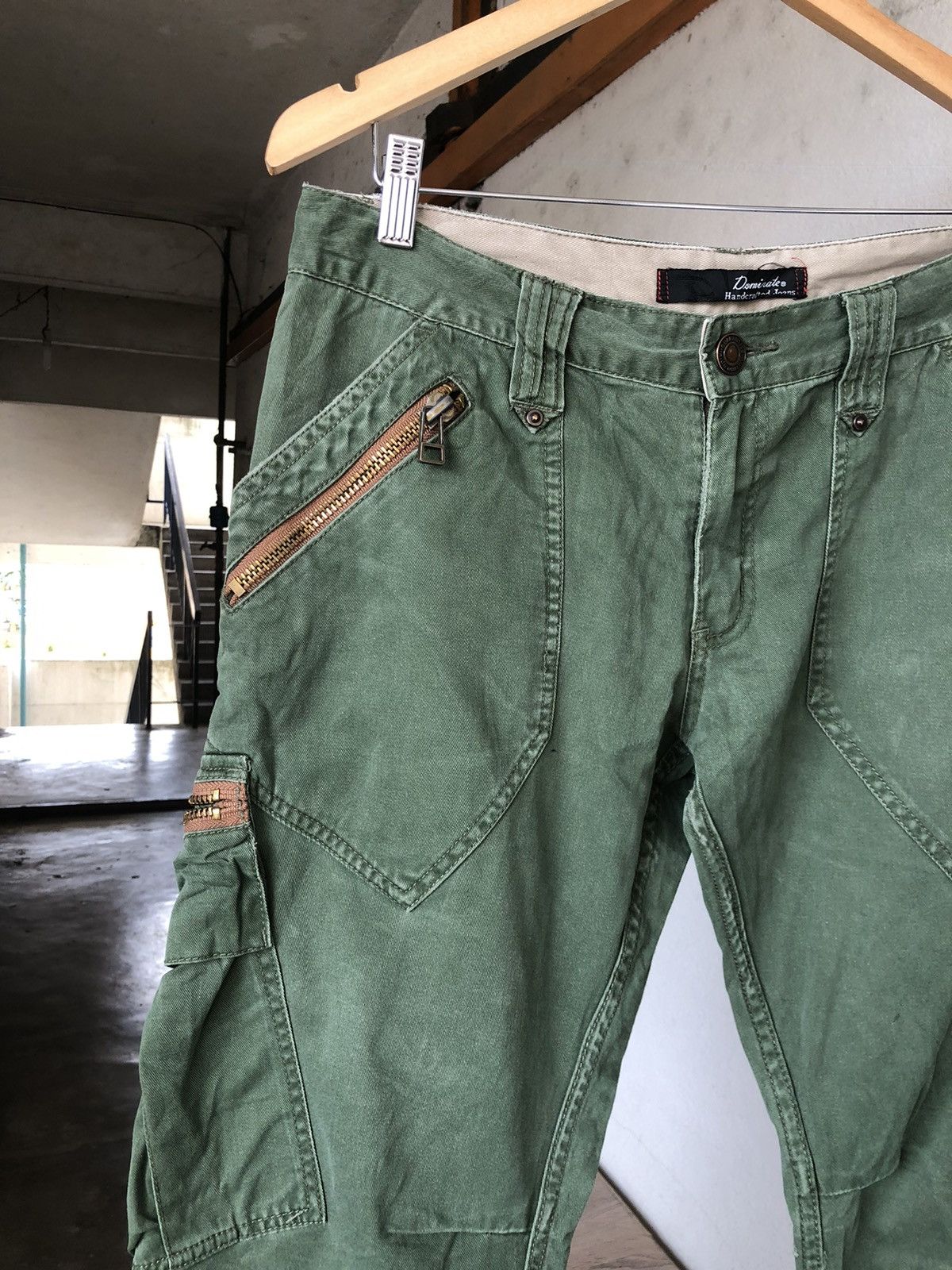 Japanese Brand Vintage Dominate Handcrafted Multi Pocket Cargo Pants Size US 31 - 6 Thumbnail