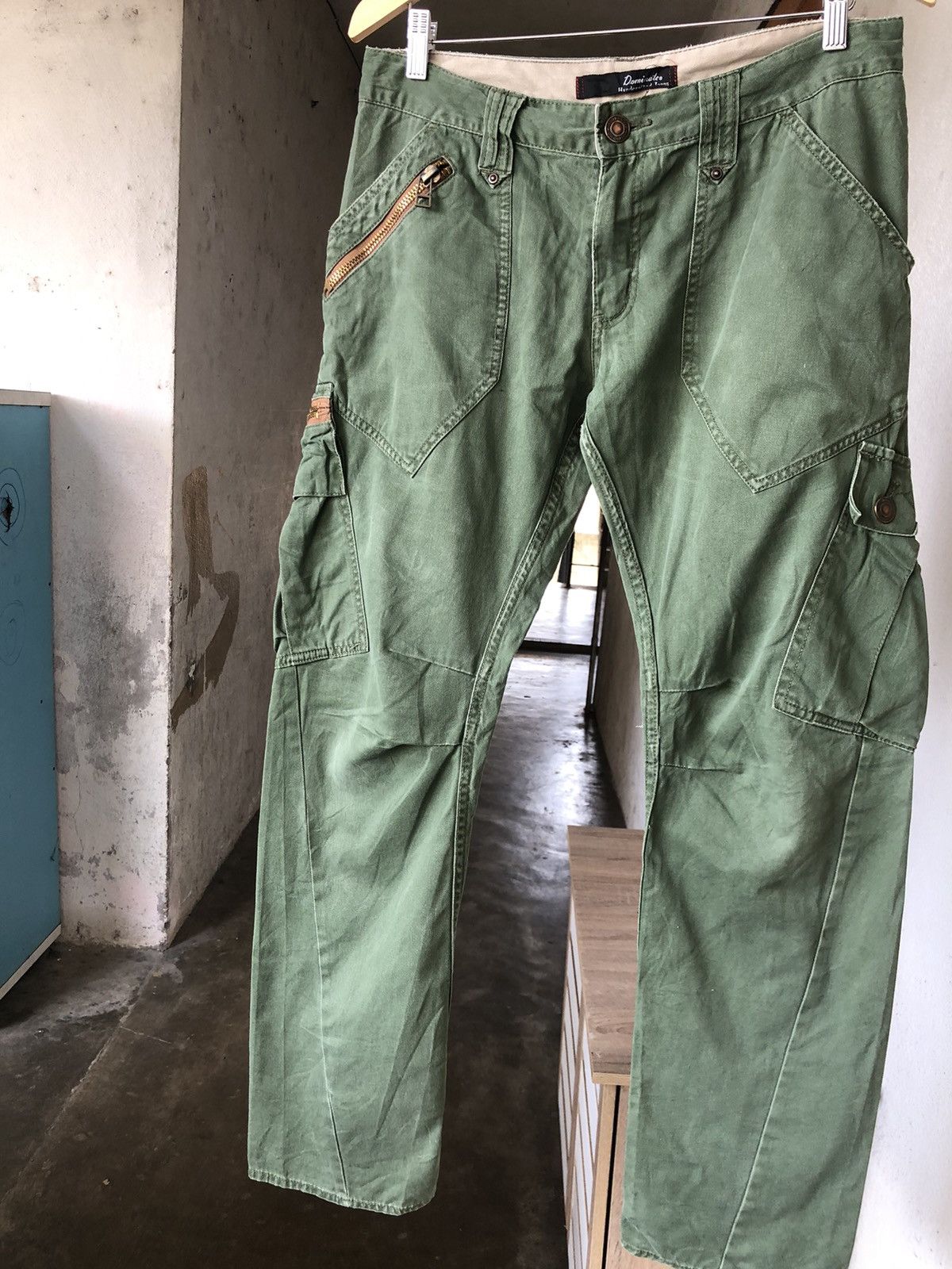 Japanese Brand Vintage Dominate Handcrafted Multi Pocket Cargo Pants Size US 31 - 3 Thumbnail