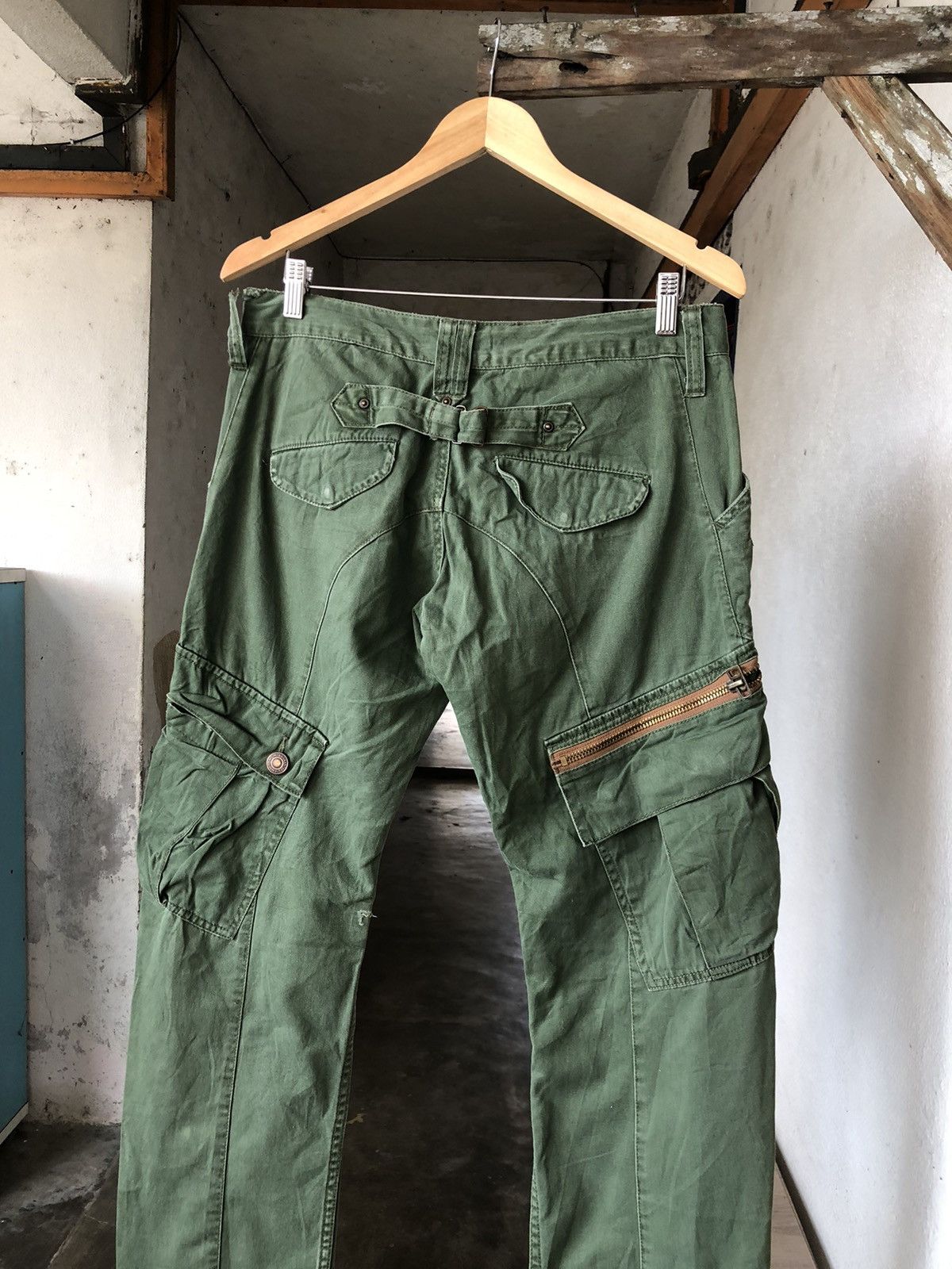 Japanese Brand Vintage Dominate Handcrafted Multi Pocket Cargo Pants Size US 31 - 10 Thumbnail