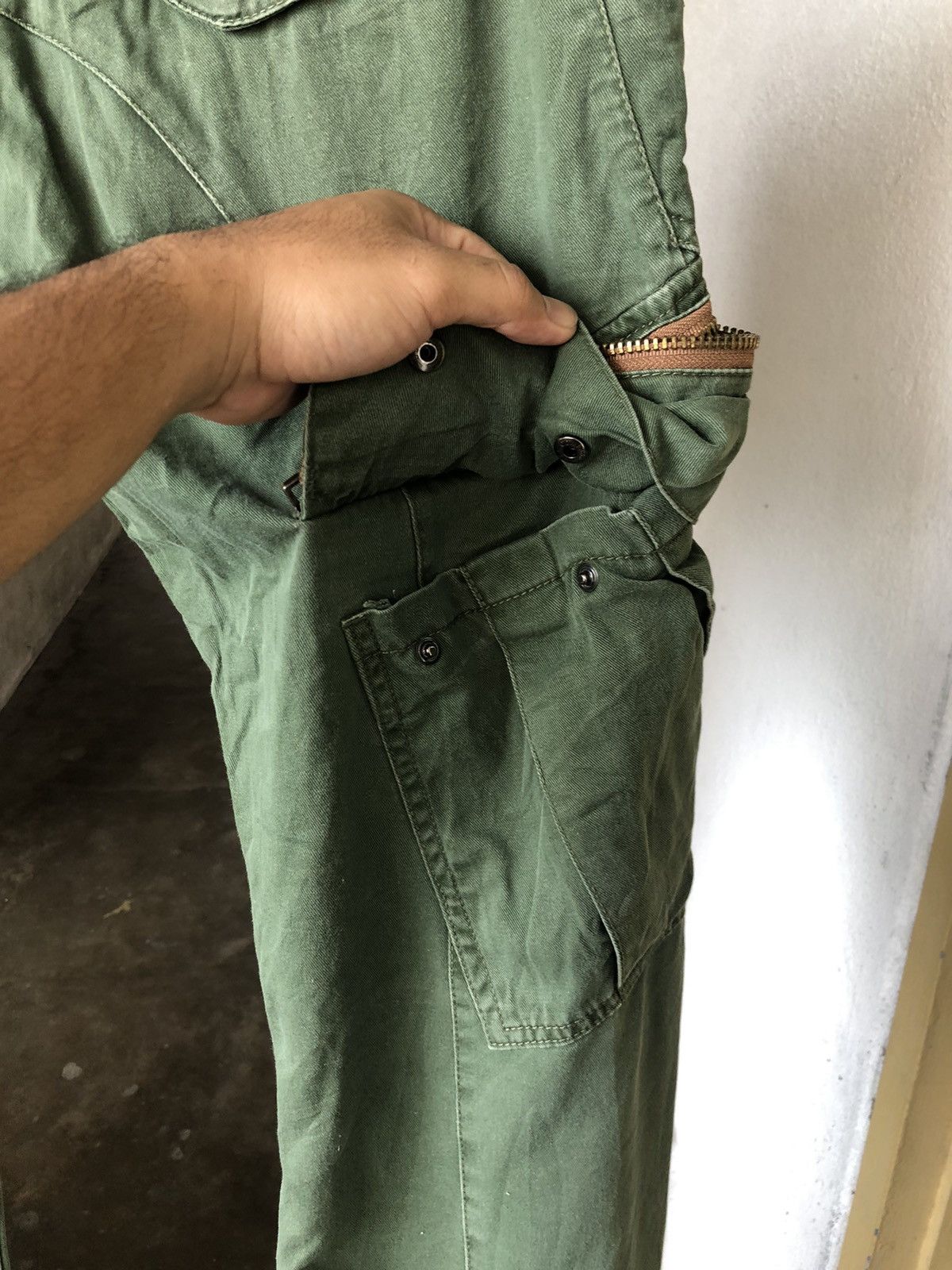 Japanese Brand Vintage Dominate Handcrafted Multi Pocket Cargo Pants Size US 31 - 14 Thumbnail