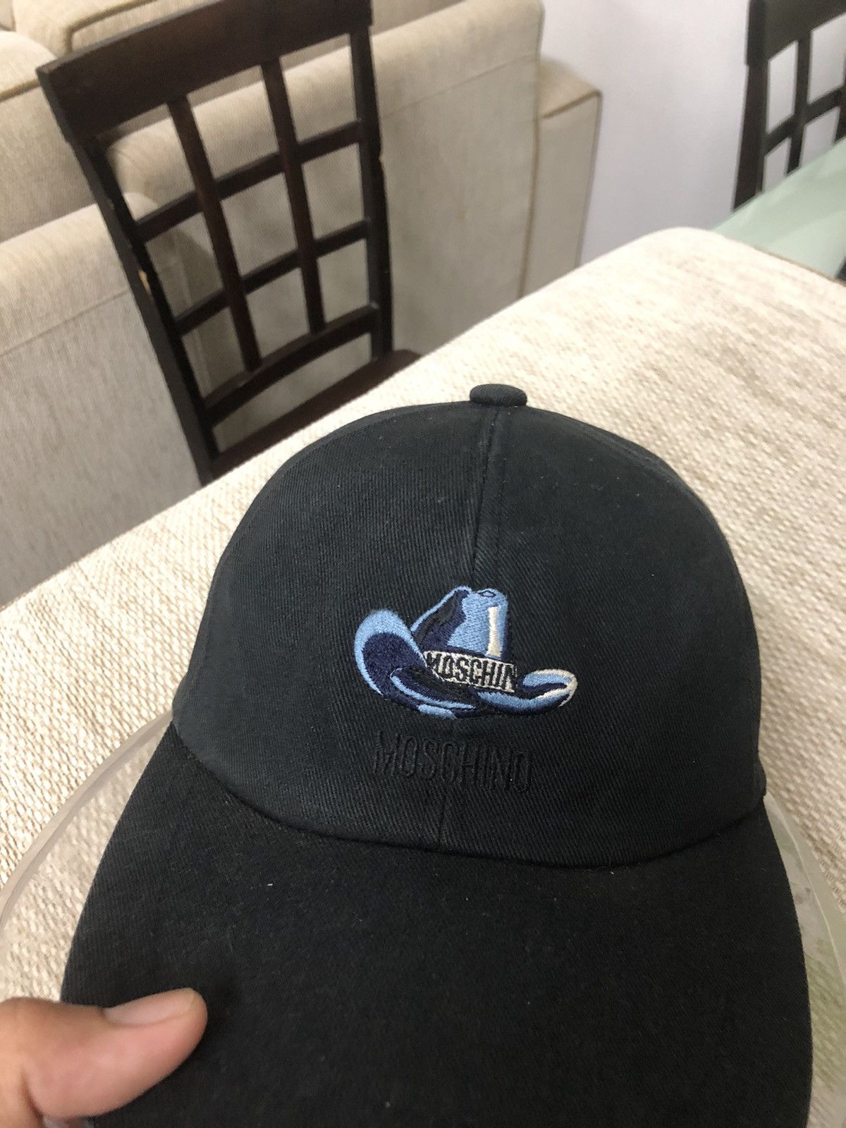 Moschino Rare❗️Vintage Moschino Small Logo Hats🐻 Size ONE SIZE - 6 Thumbnail
