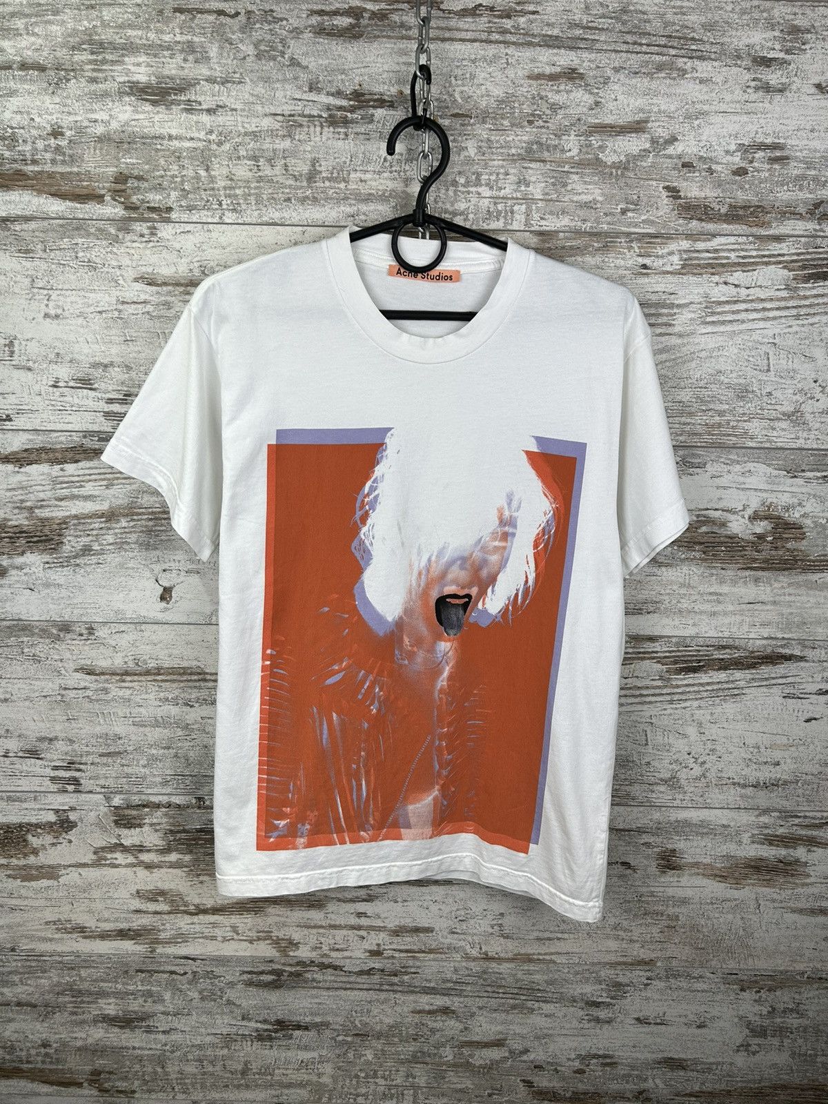 Acne Studios Womens Acne Studios T Shirt big logo Luxury tee art Size XXS / US 00 / IT 34 - 1 Thumbnail