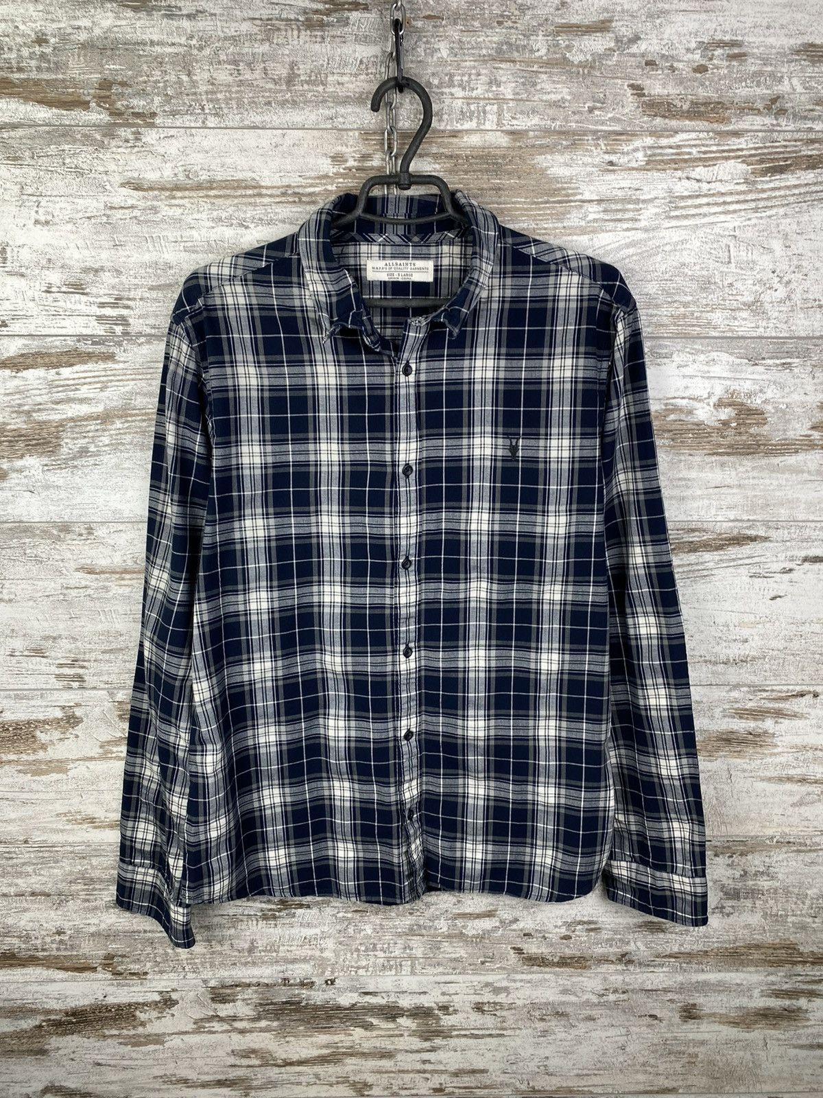 Allsaints × Japanese Brand Mens AllSaints EDGEVILLE LS SHIRT Button Up Luxury tshirt Size US XL / EU 56 / 4 - 1 Thumbnail