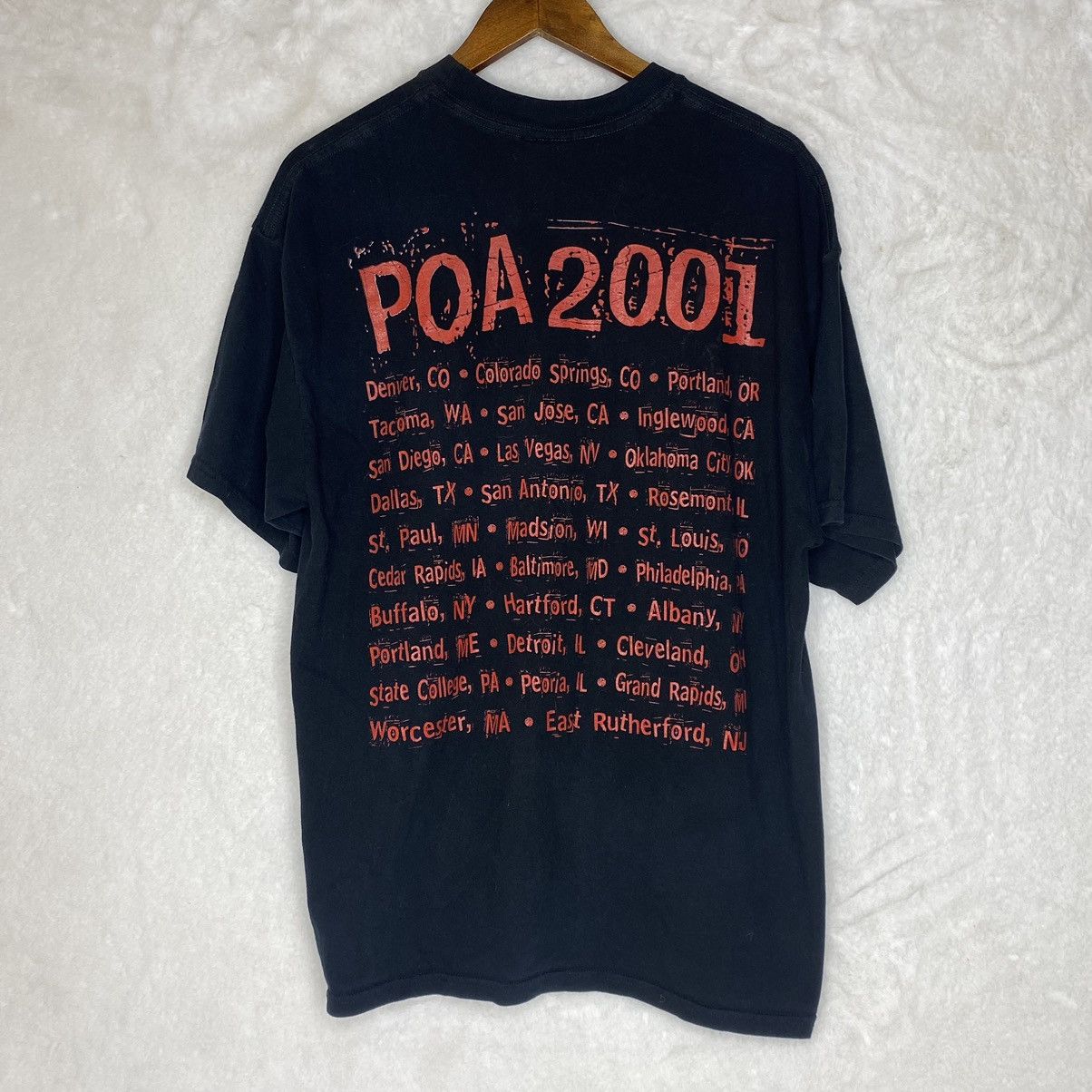 Band Tees × Slipknot × Vintage Vintage 2001 Slipknot System Of A Down Rammstein Tour Shirt Size US XL / EU 56 / 4 - 2 Thumbnail