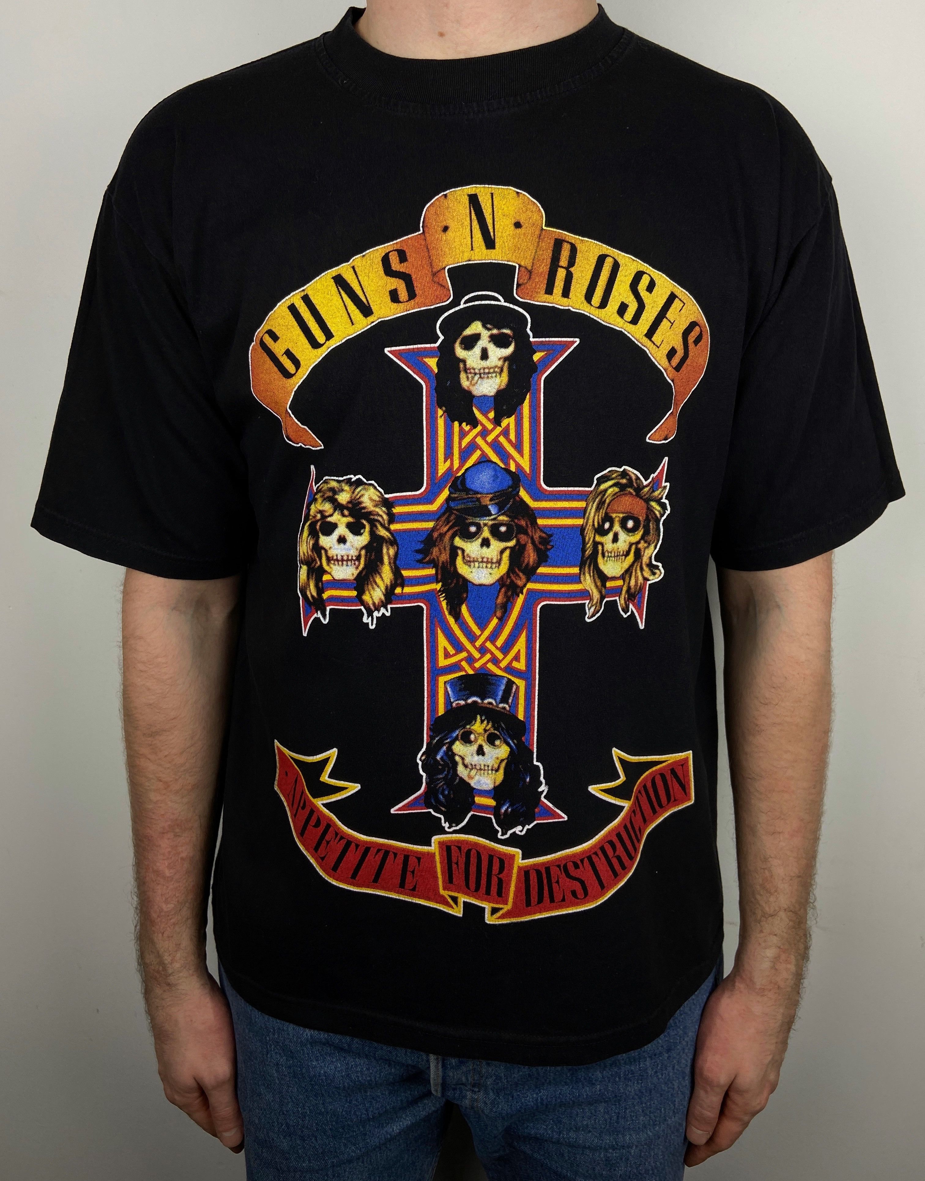 Band Tees Vintage Guns N Roses Appetite For Destruction T Shirt Tee Size US L / EU 52-54 / 3 - 3 Thumbnail
