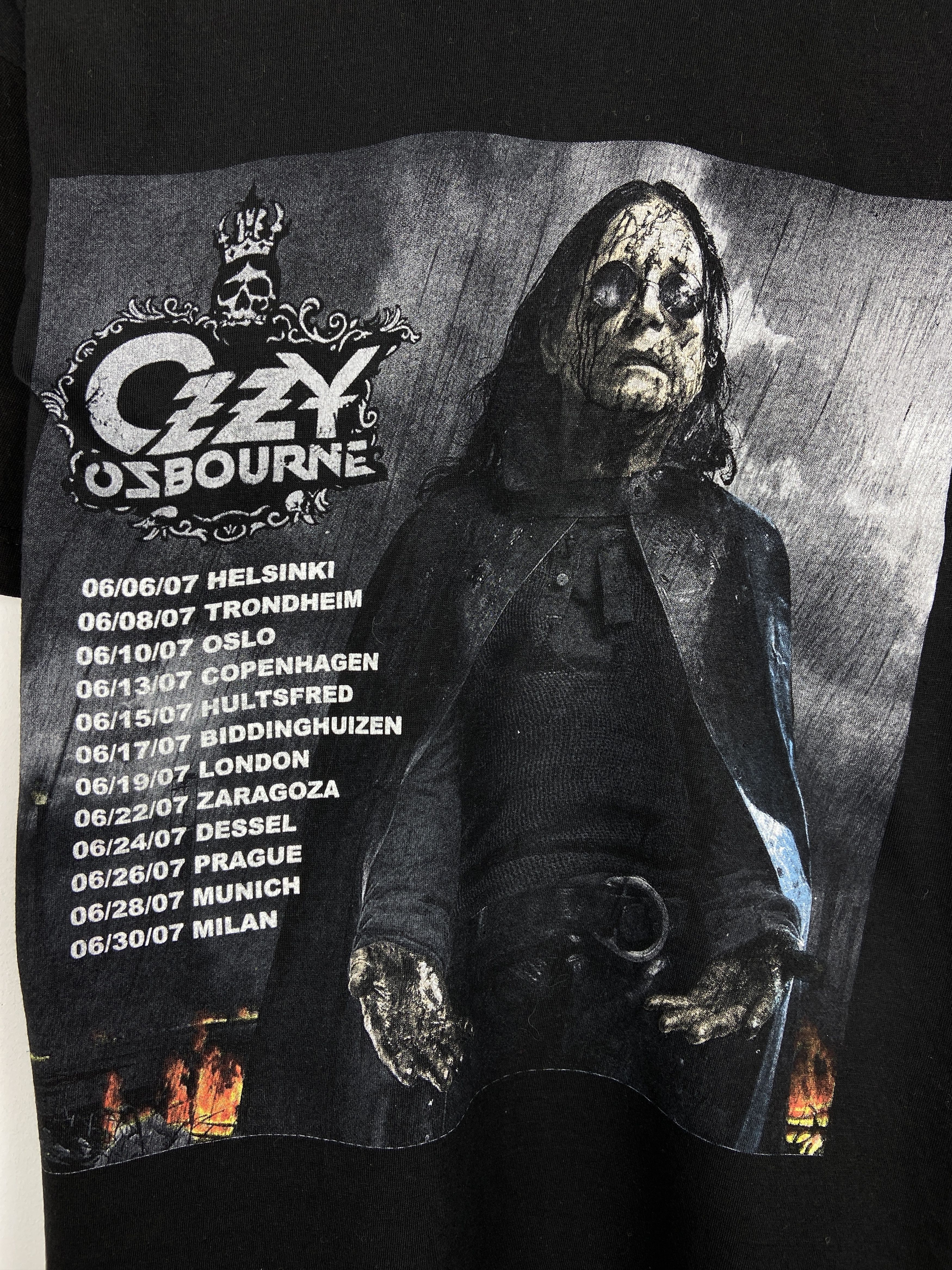 Band Tees Vintage Ozzy Osbourne Tour Graphic Rock Band T Shirt Tee Size US M / EU 48-50 / 2 - 7 Thumbnail
