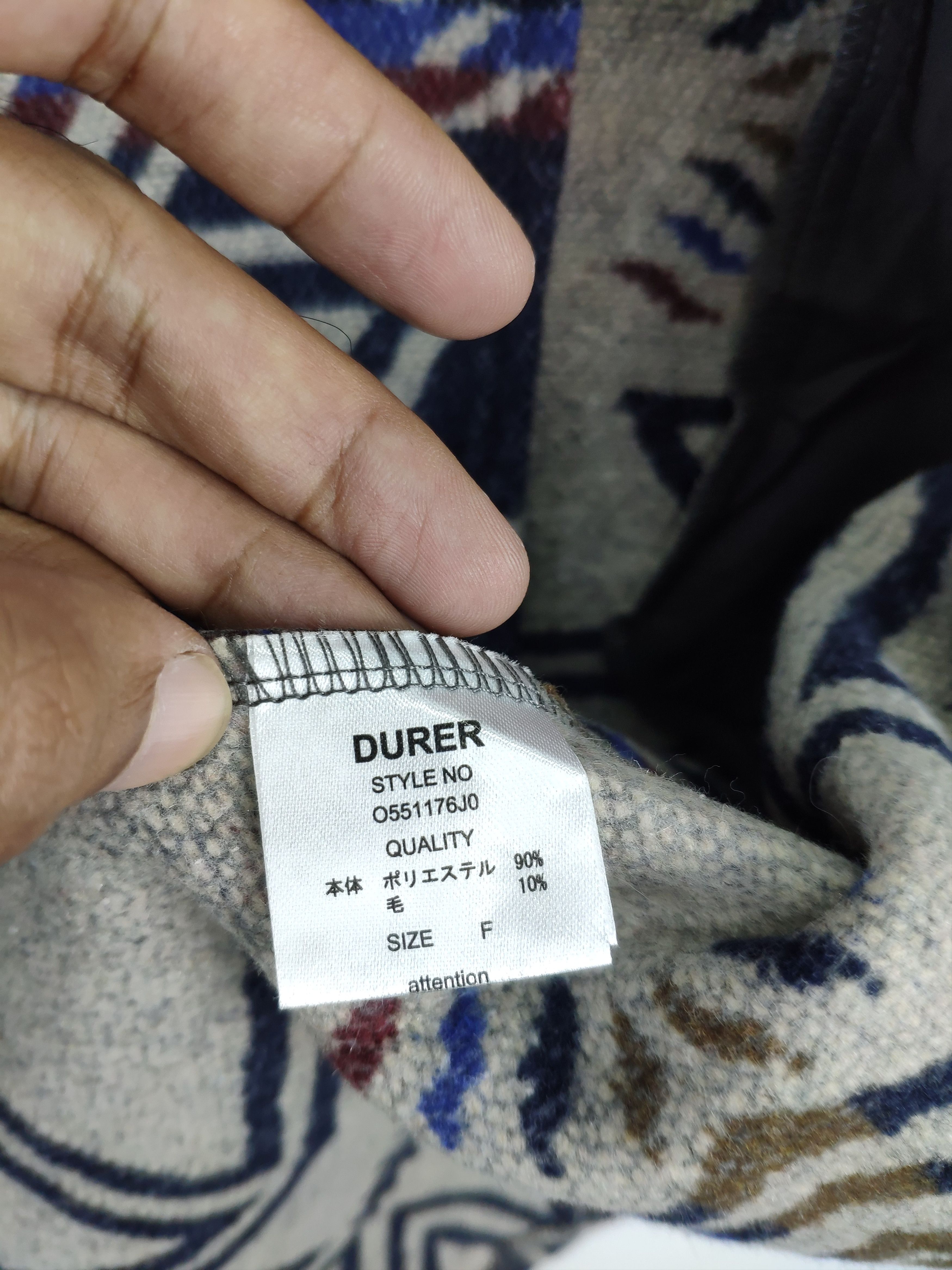 Japanese Brand Vintage Wool Knit Cardigan Navajo Native Durer Size M / US 6-8 / IT 42-44 - 12 Thumbnail